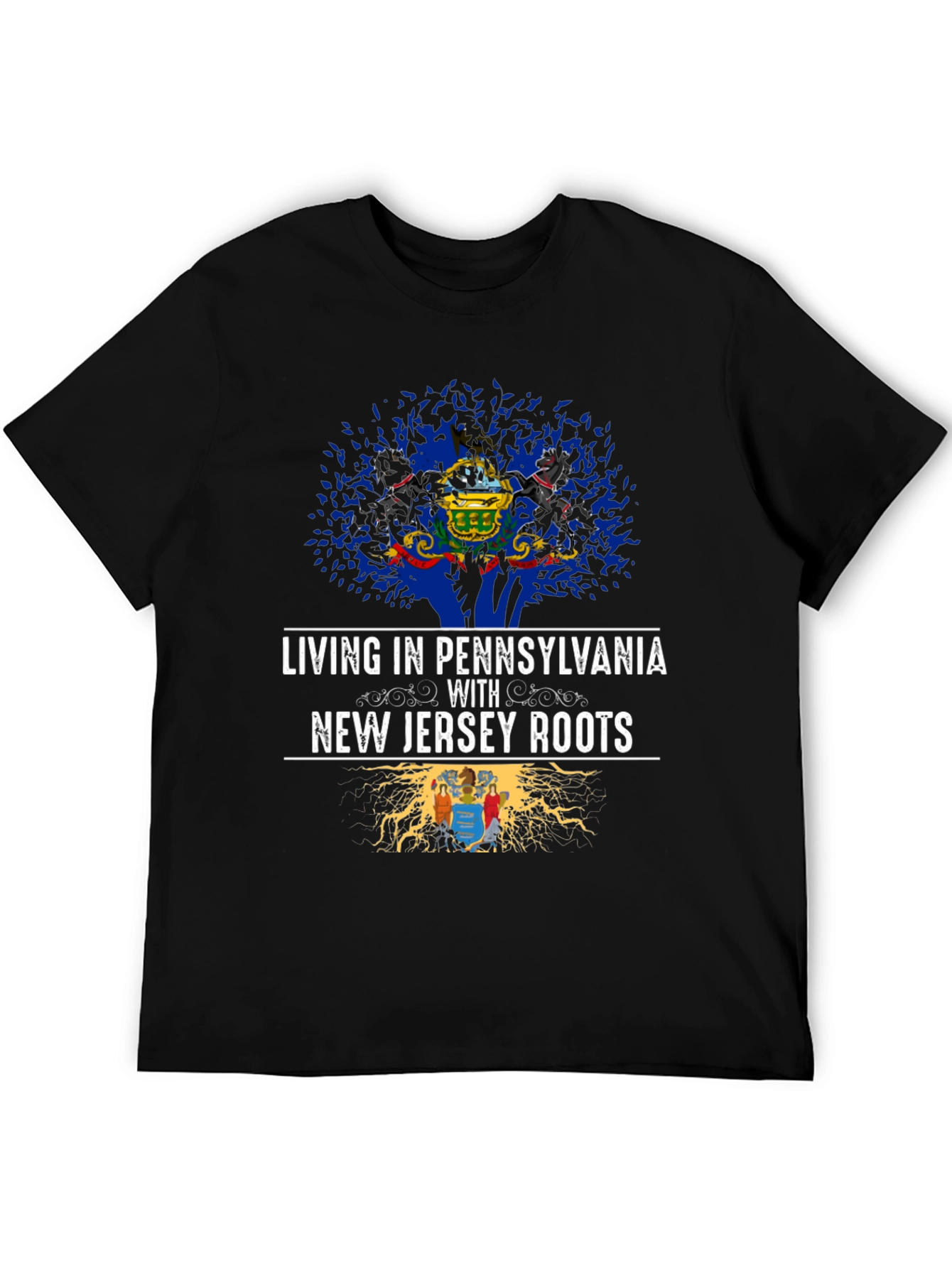 Pennsylvania & New Jersey Roots Graphic T-Shirt