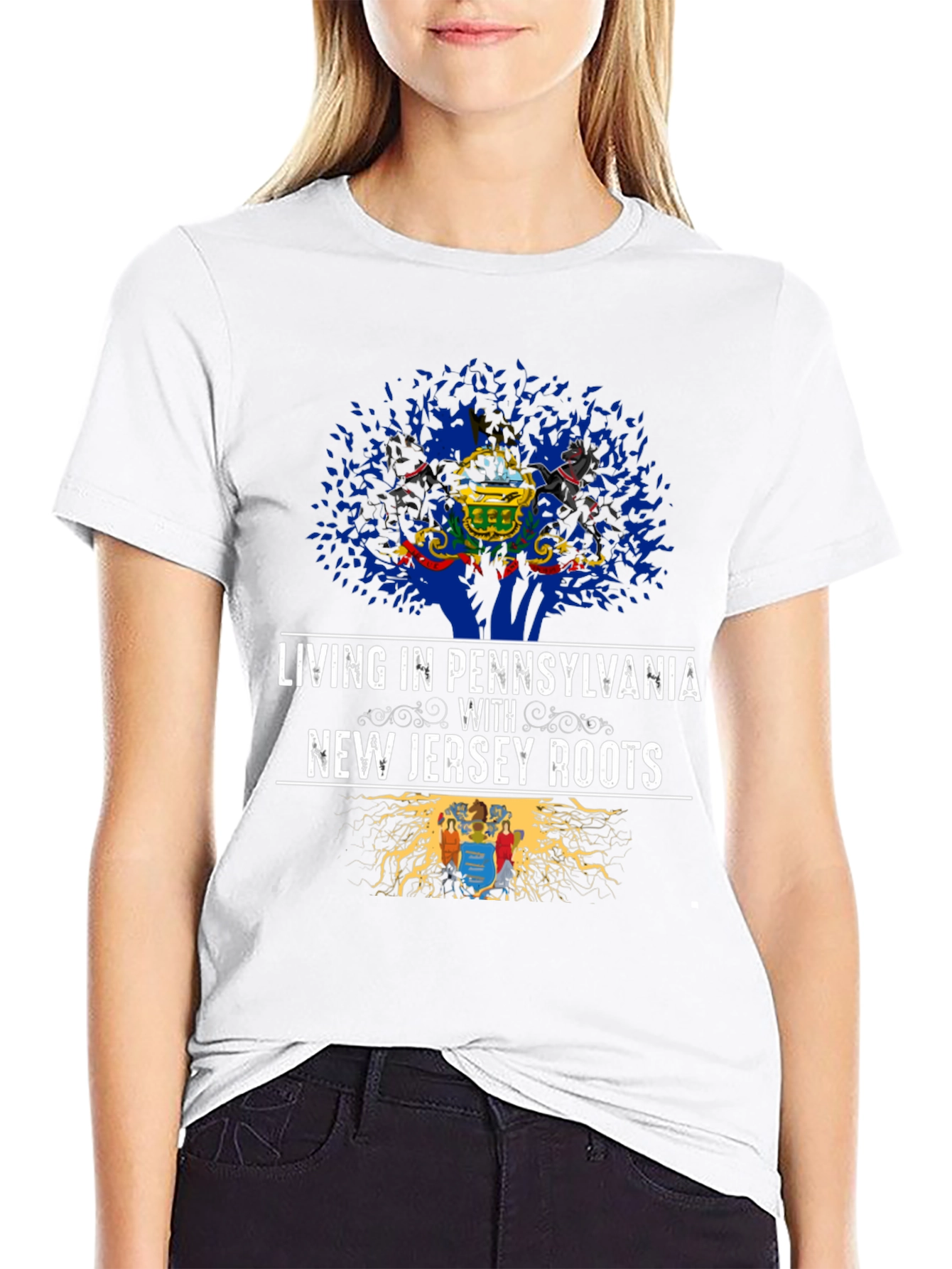 Pennsylvania & New Jersey Roots Graphic T-Shirt