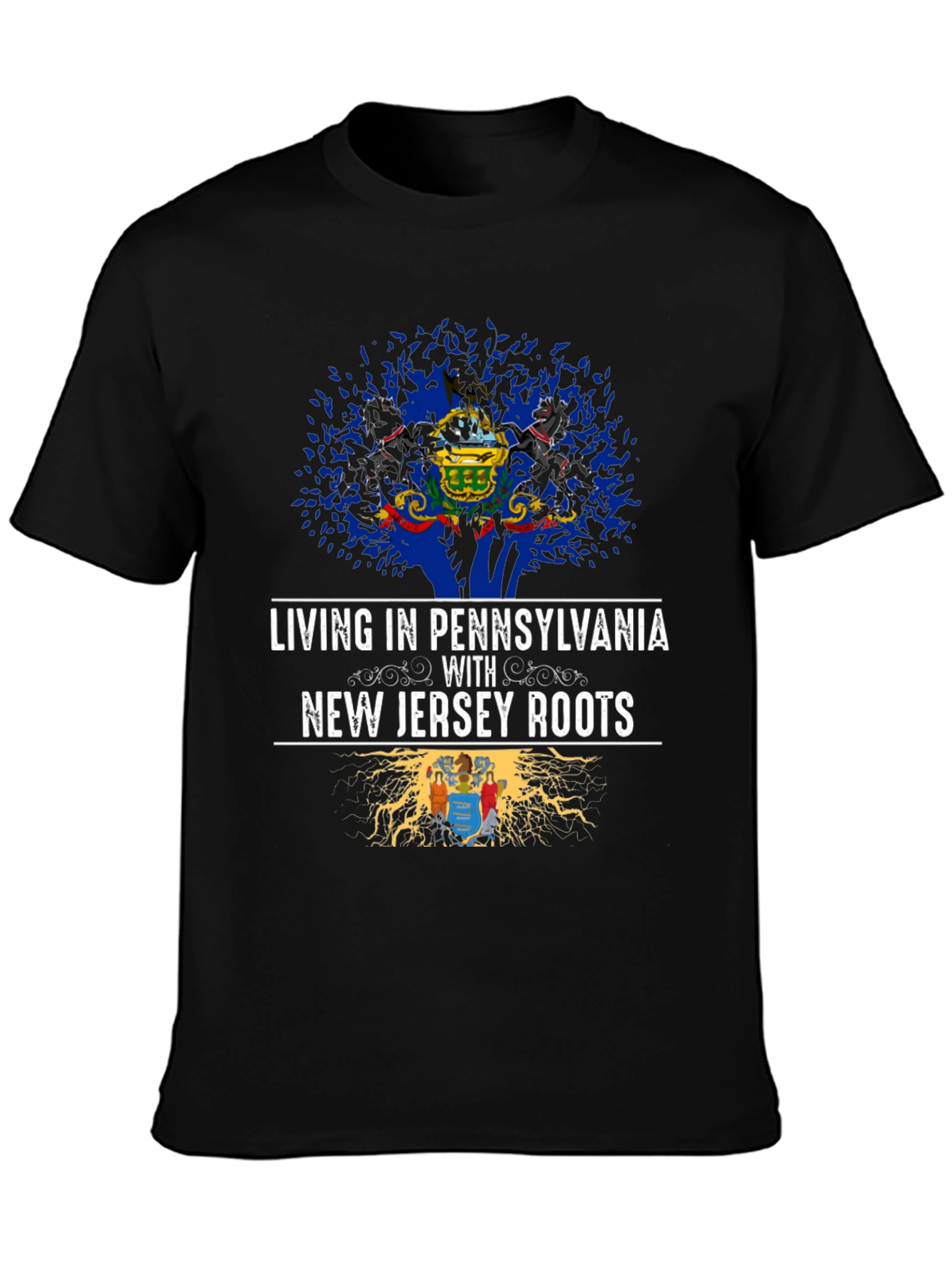 Pennsylvania & New Jersey Roots Graphic T-Shirt