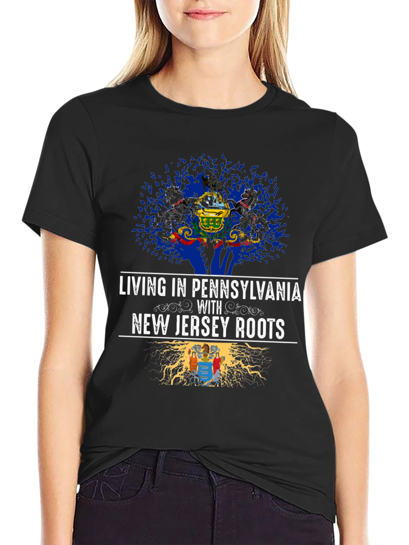 Pennsylvania & New Jersey Roots Graphic T-Shirt