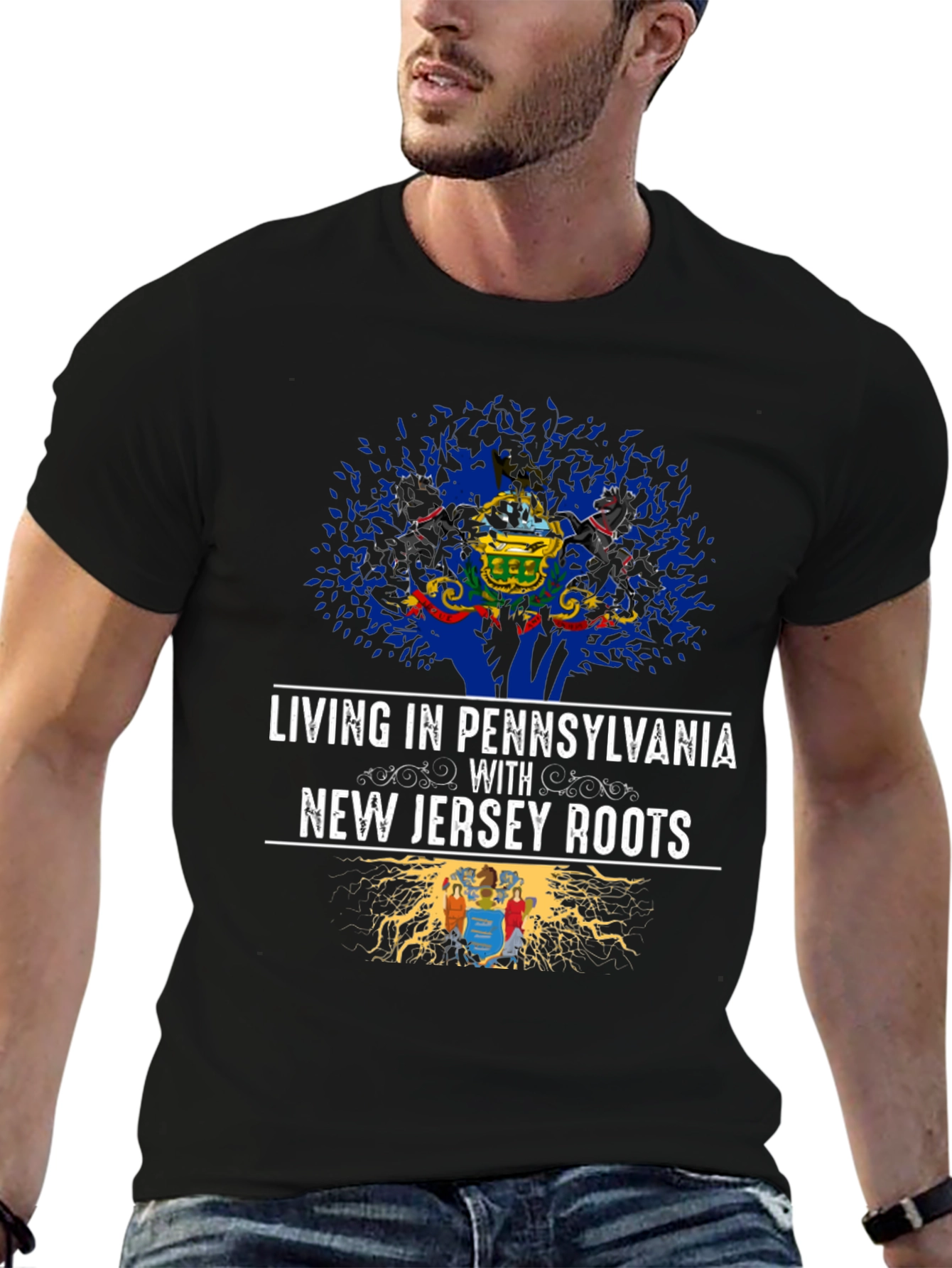 Pennsylvania & New Jersey Roots Graphic T-Shirt