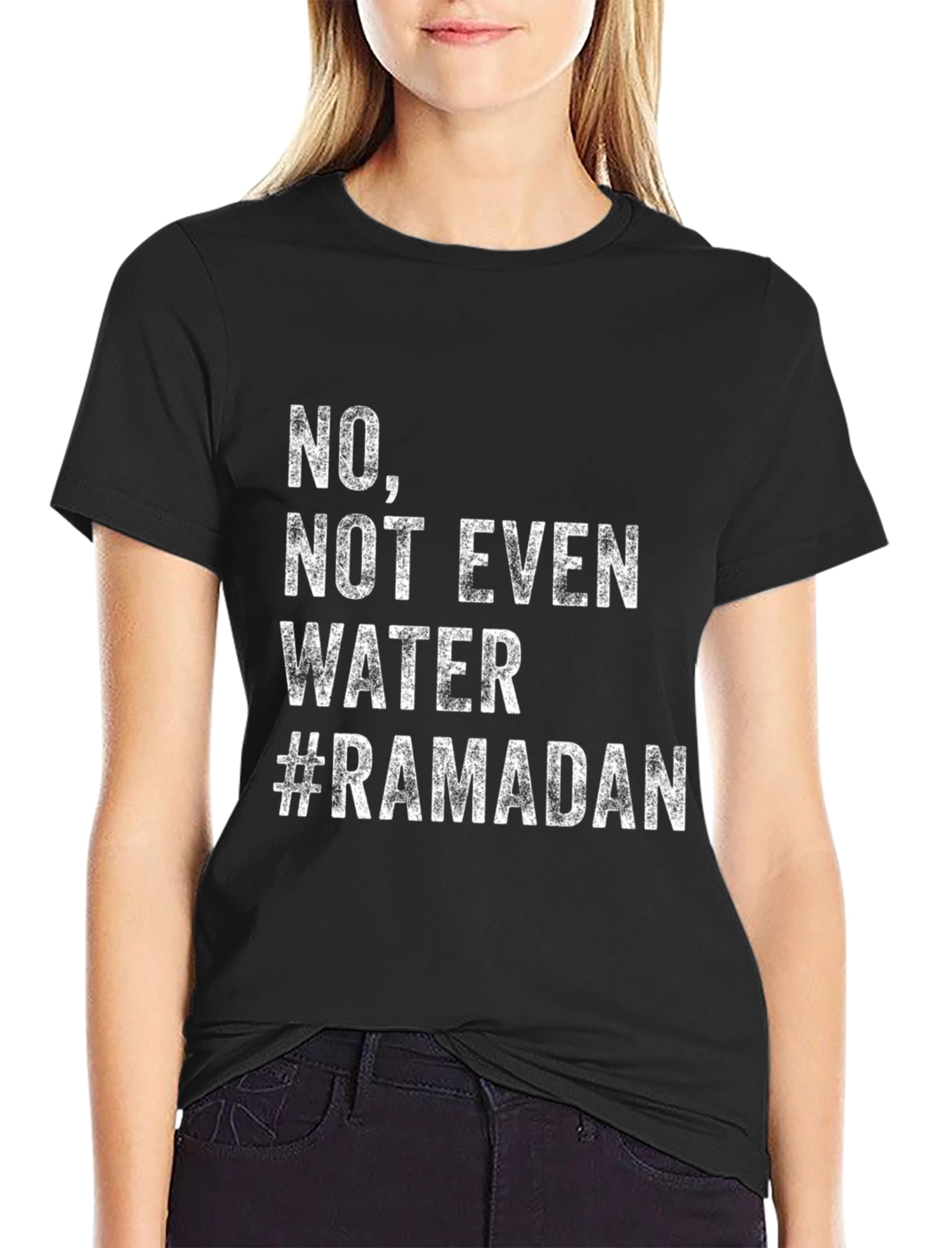 Ramadan No Water T-Shirt - Fasting Humor Tee