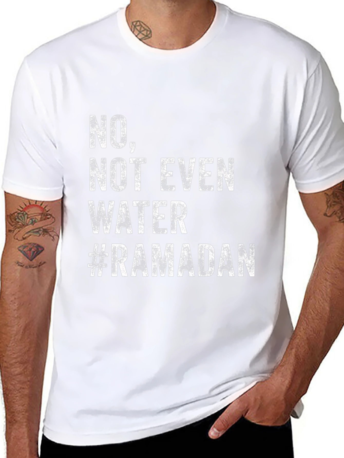 Ramadan No Water T-Shirt - Fasting Humor Tee