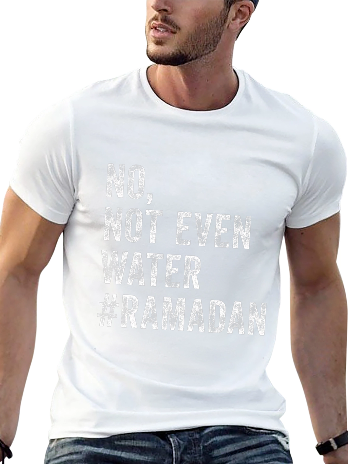 Ramadan No Water T-Shirt - Fasting Humor Tee