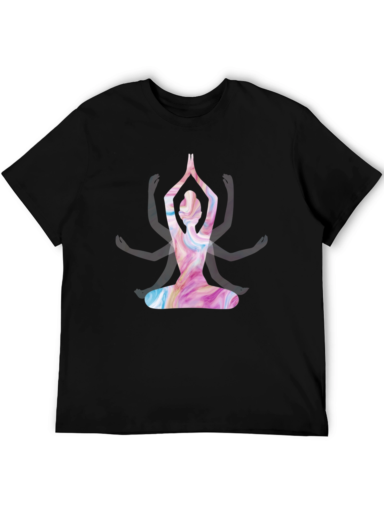 Yoga Pose Graphic Tee - Meditative Style