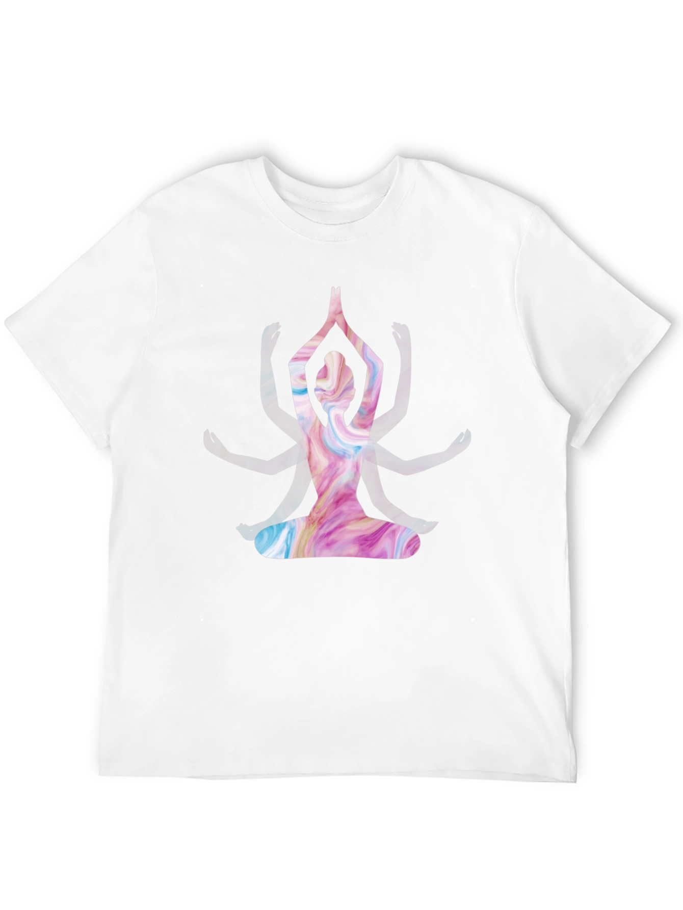 Yoga Pose Graphic Tee - Meditative Style
