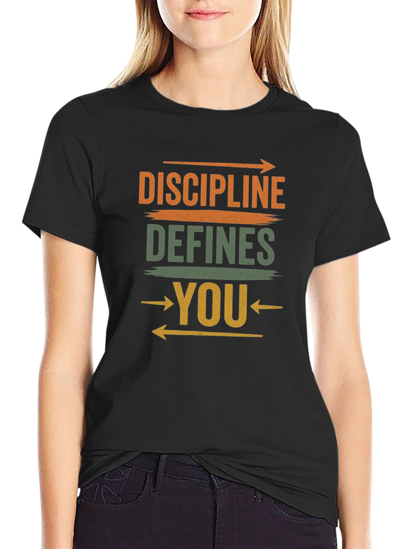 Discipline Defines You Graphic Tee - Motivational T-Shirt