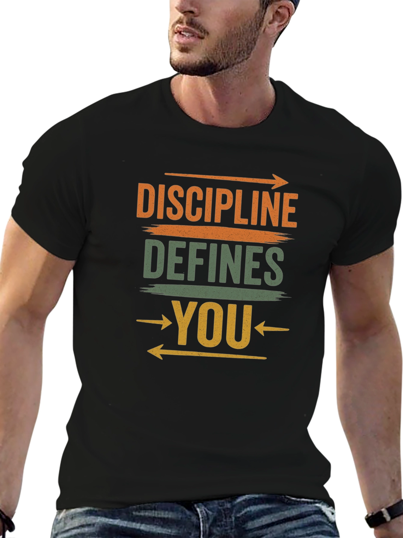 Discipline Defines You Graphic Tee - Motivational T-Shirt