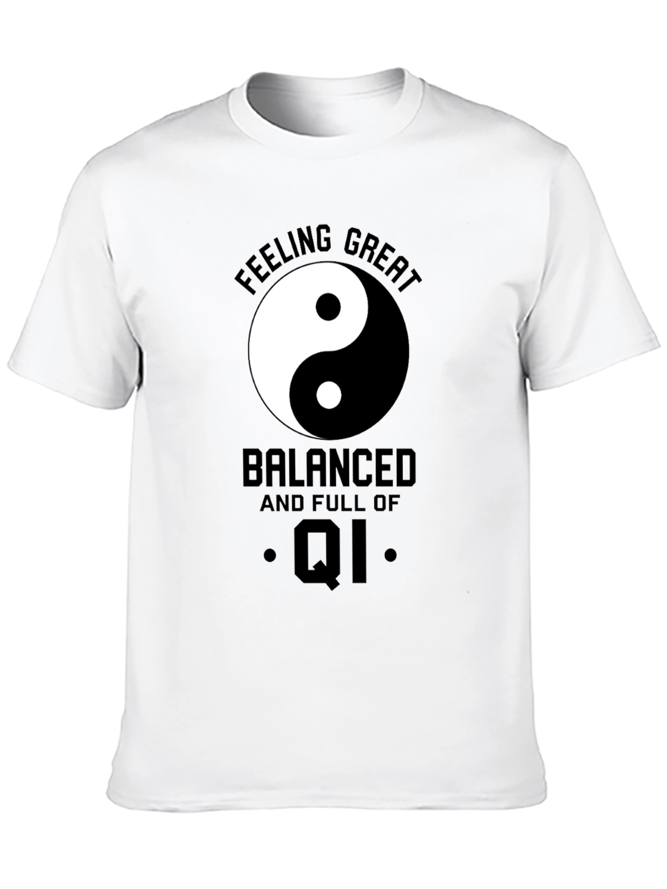 Balanced Qi Black T-Shirt - Feeling Great