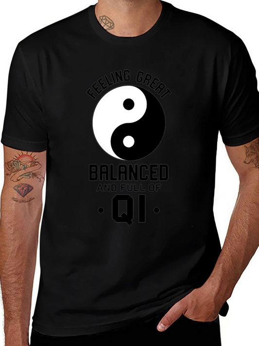 Balanced Qi Black T-Shirt - Feeling Great