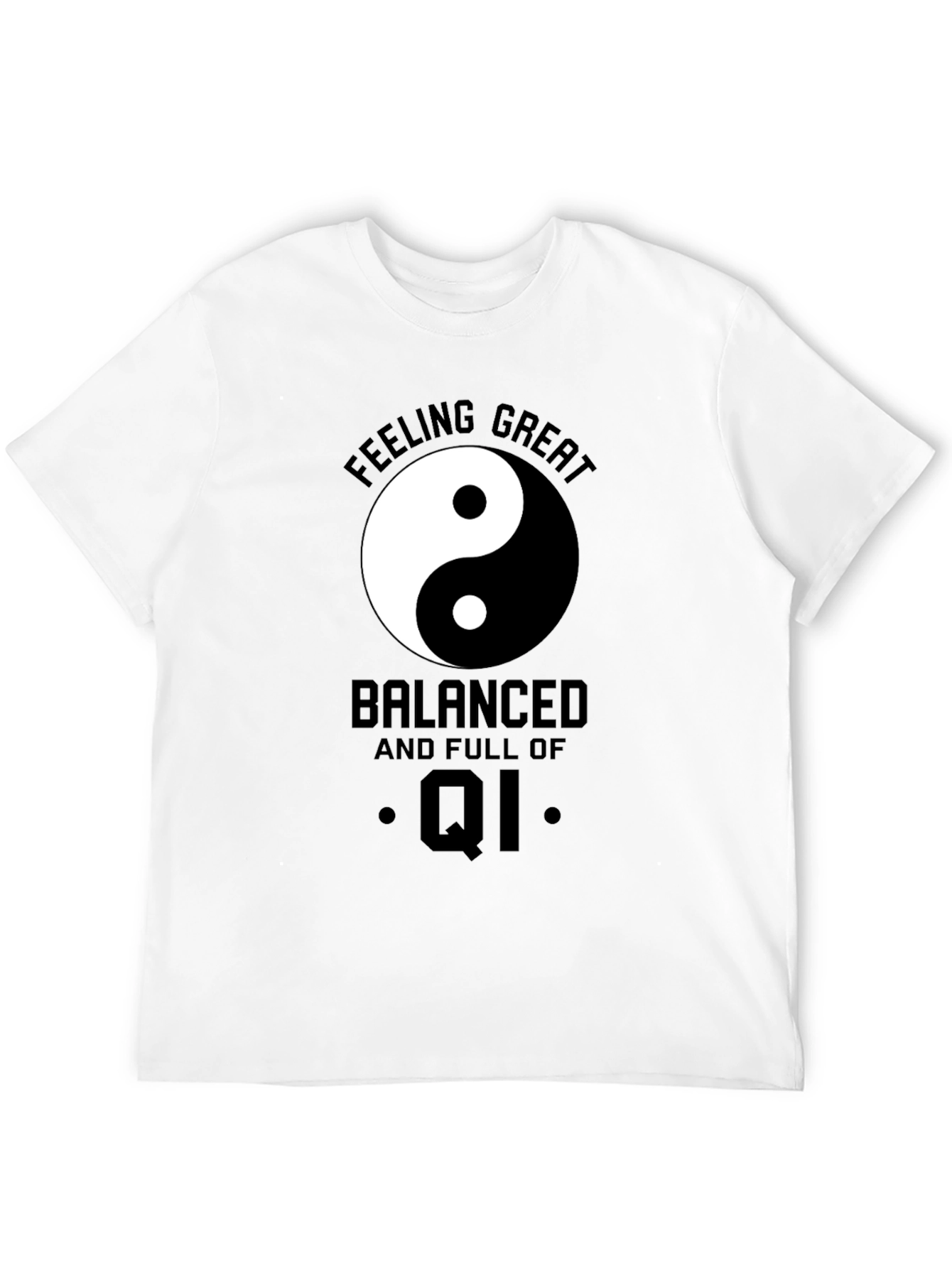 Balanced Qi Black T-Shirt - Feeling Great