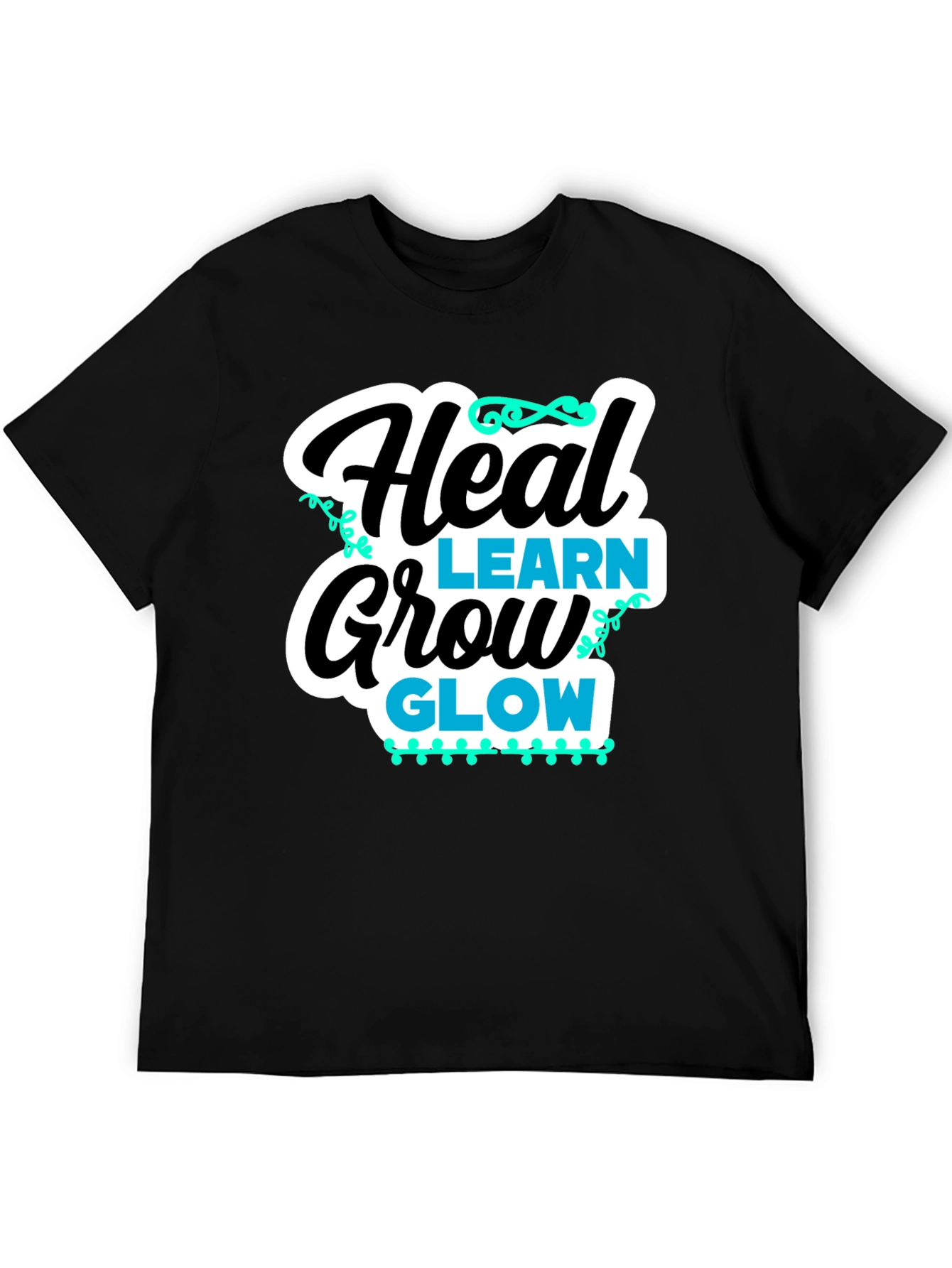 Heal Learn Grow Glow Graphic T-Shirt
