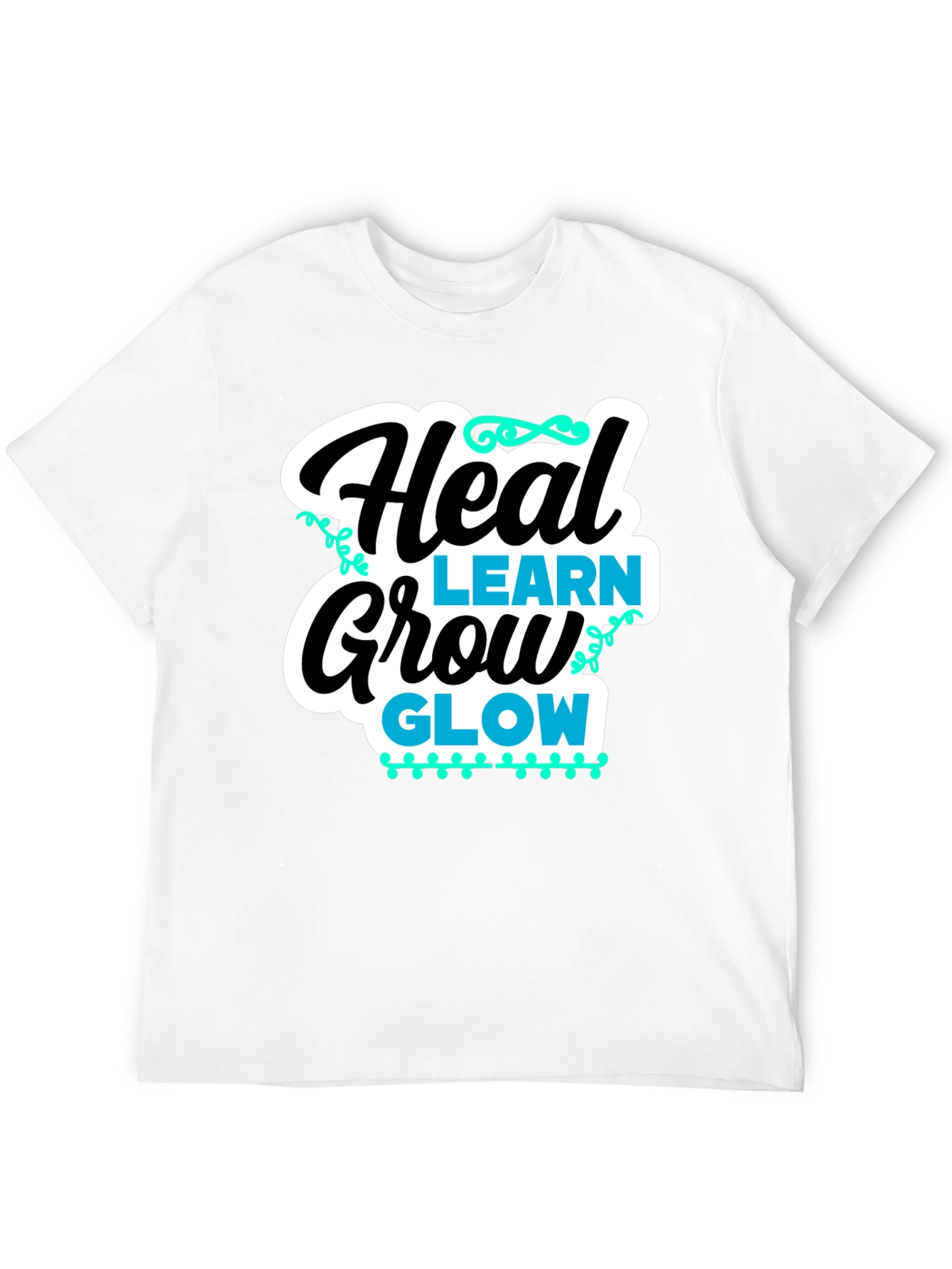Heal Learn Grow Glow Graphic T-Shirt