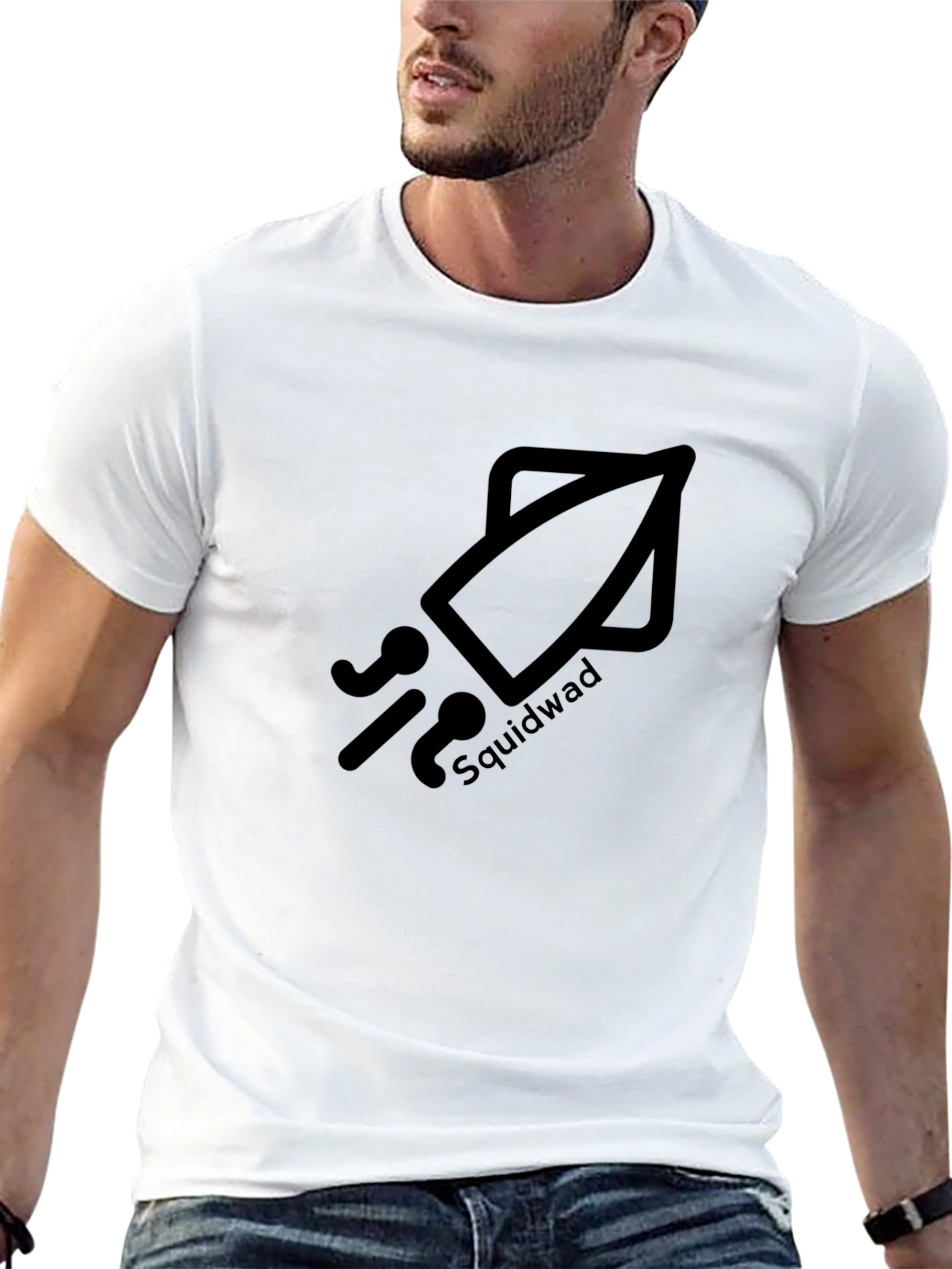 Squidwad Graphic Tee - Black Cotton T-Shirt