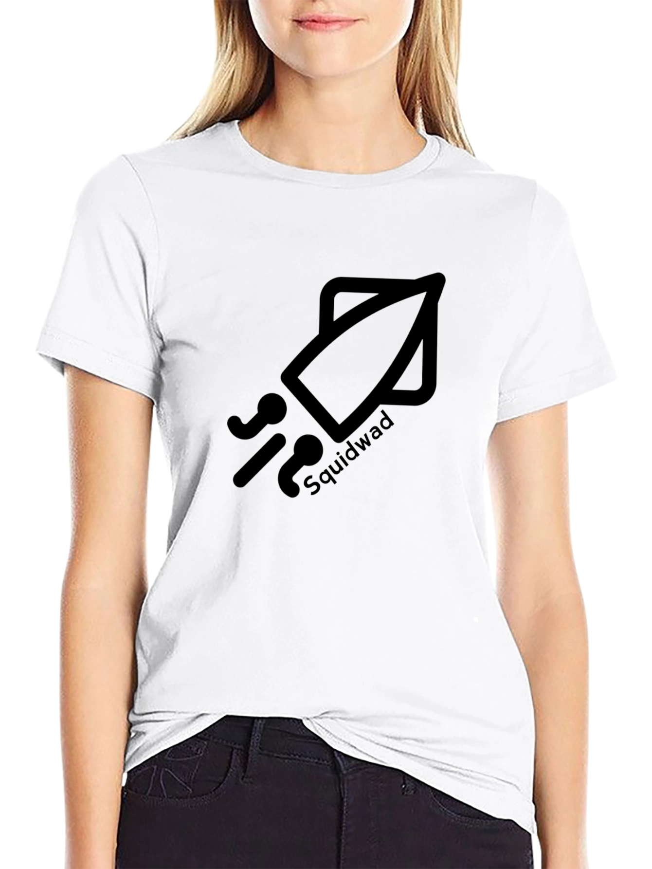 Squidwad Graphic Tee - Black Cotton T-Shirt