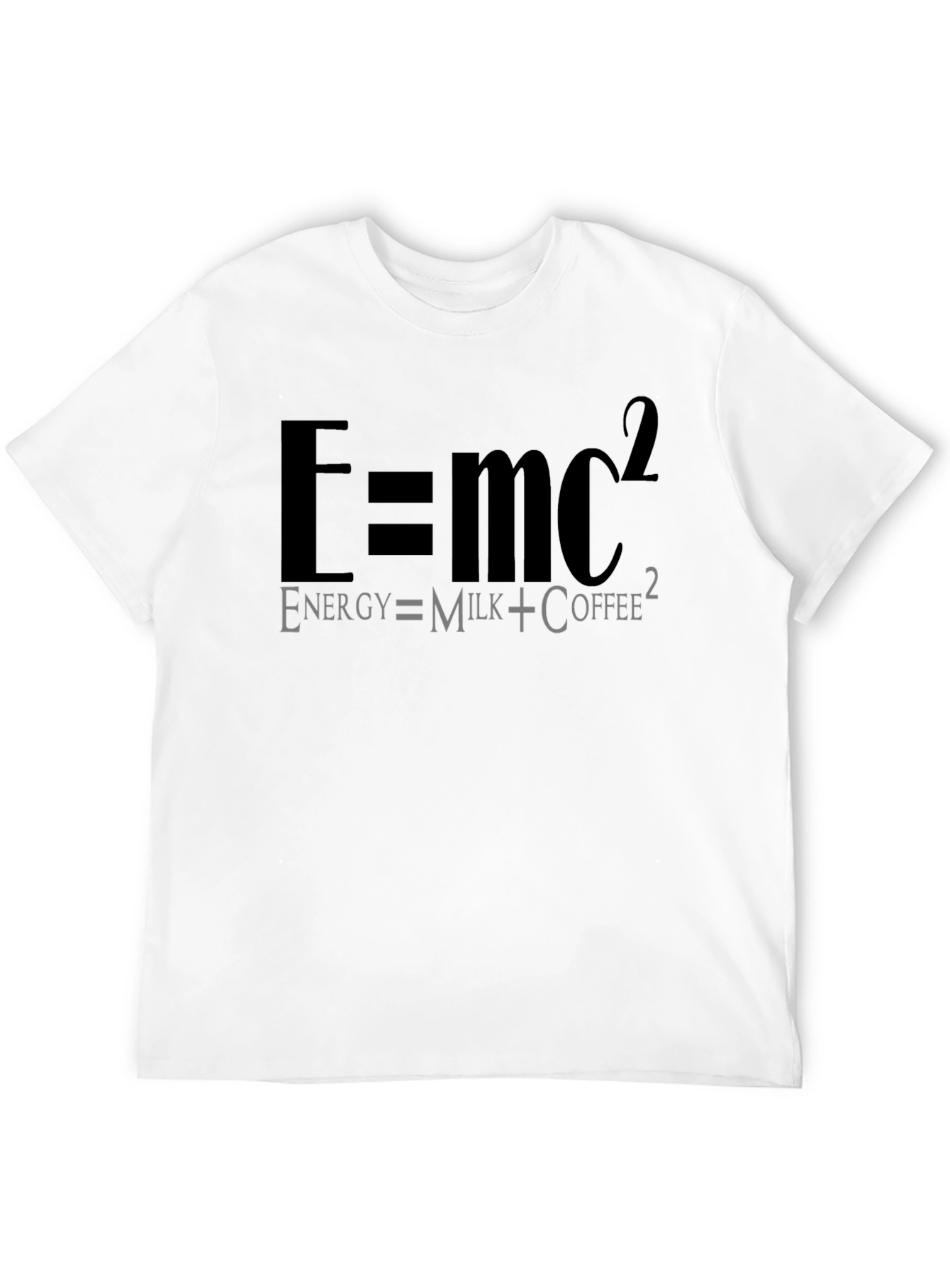 Energy = Milk + Coffee Funny Formula T-Shirt