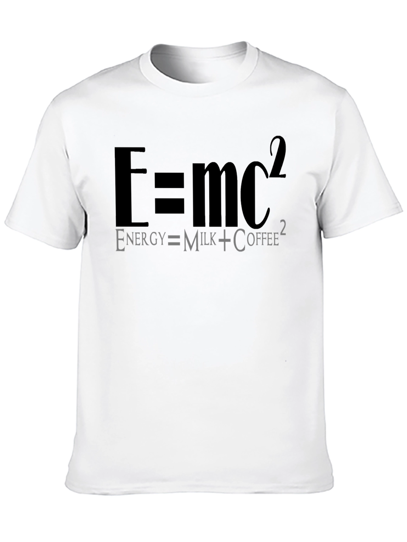 Energy = Milk + Coffee Funny Formula T-Shirt
