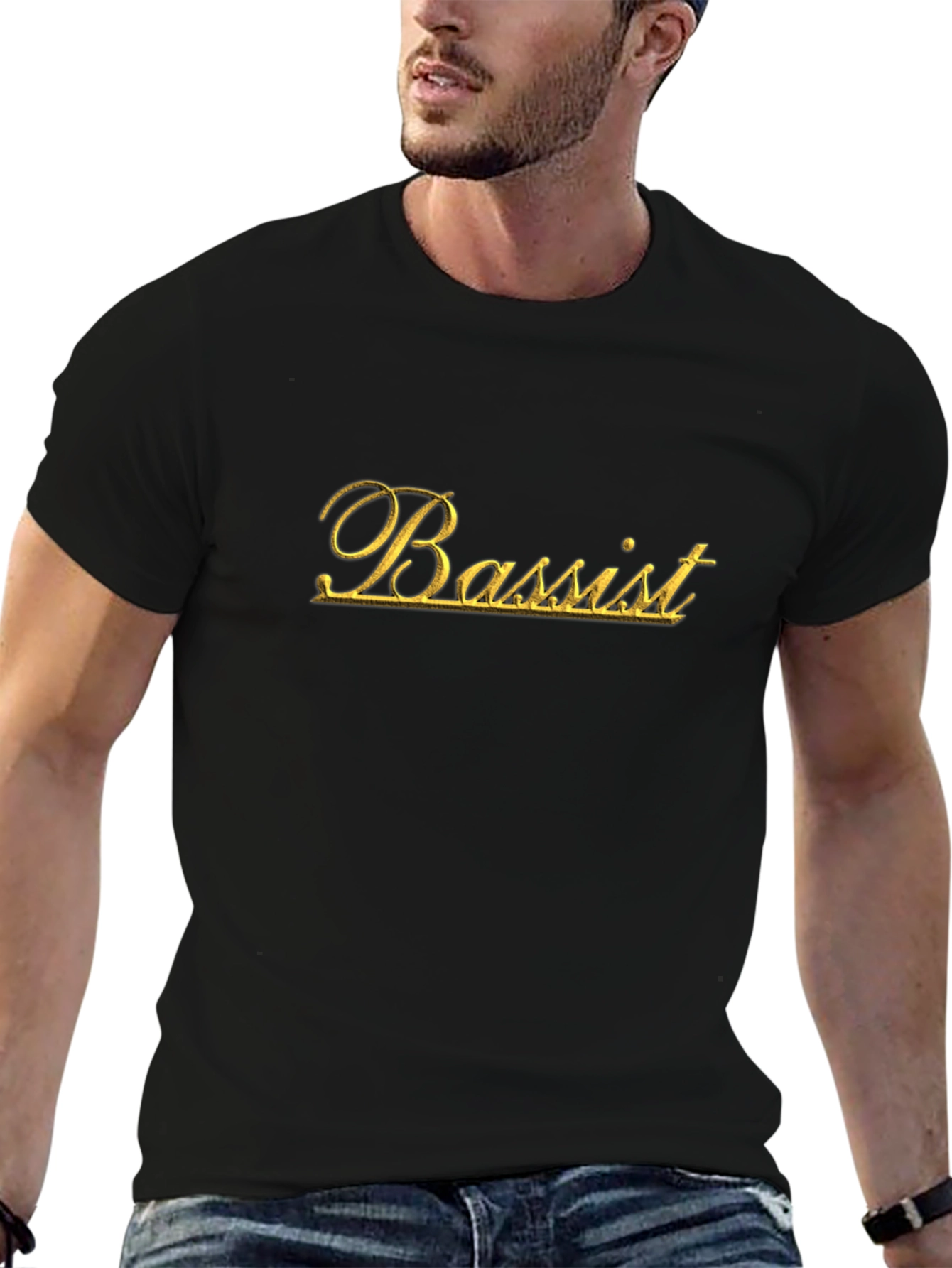 Bassist Black T-Shirt - Music Lover Tee