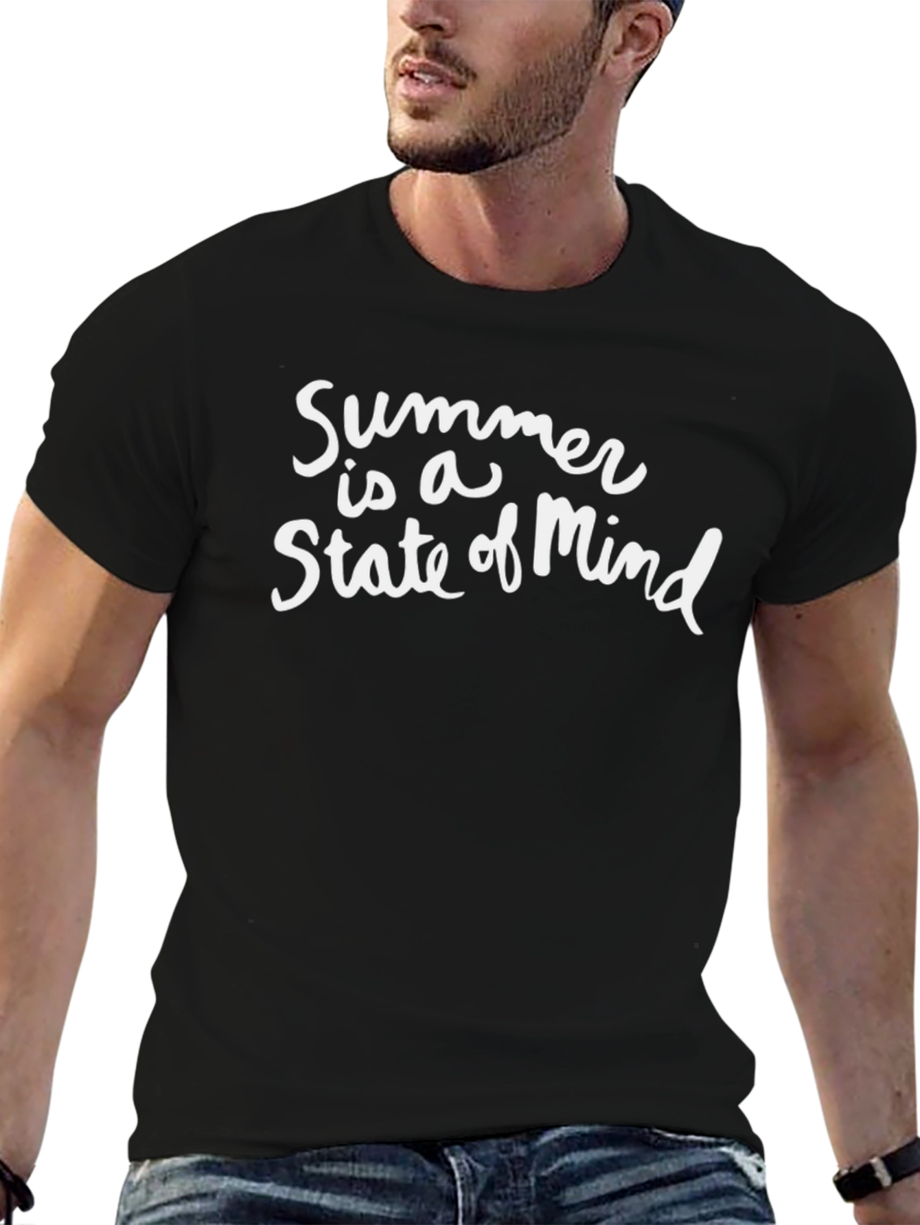 Summer State of Mind Black T-Shirt