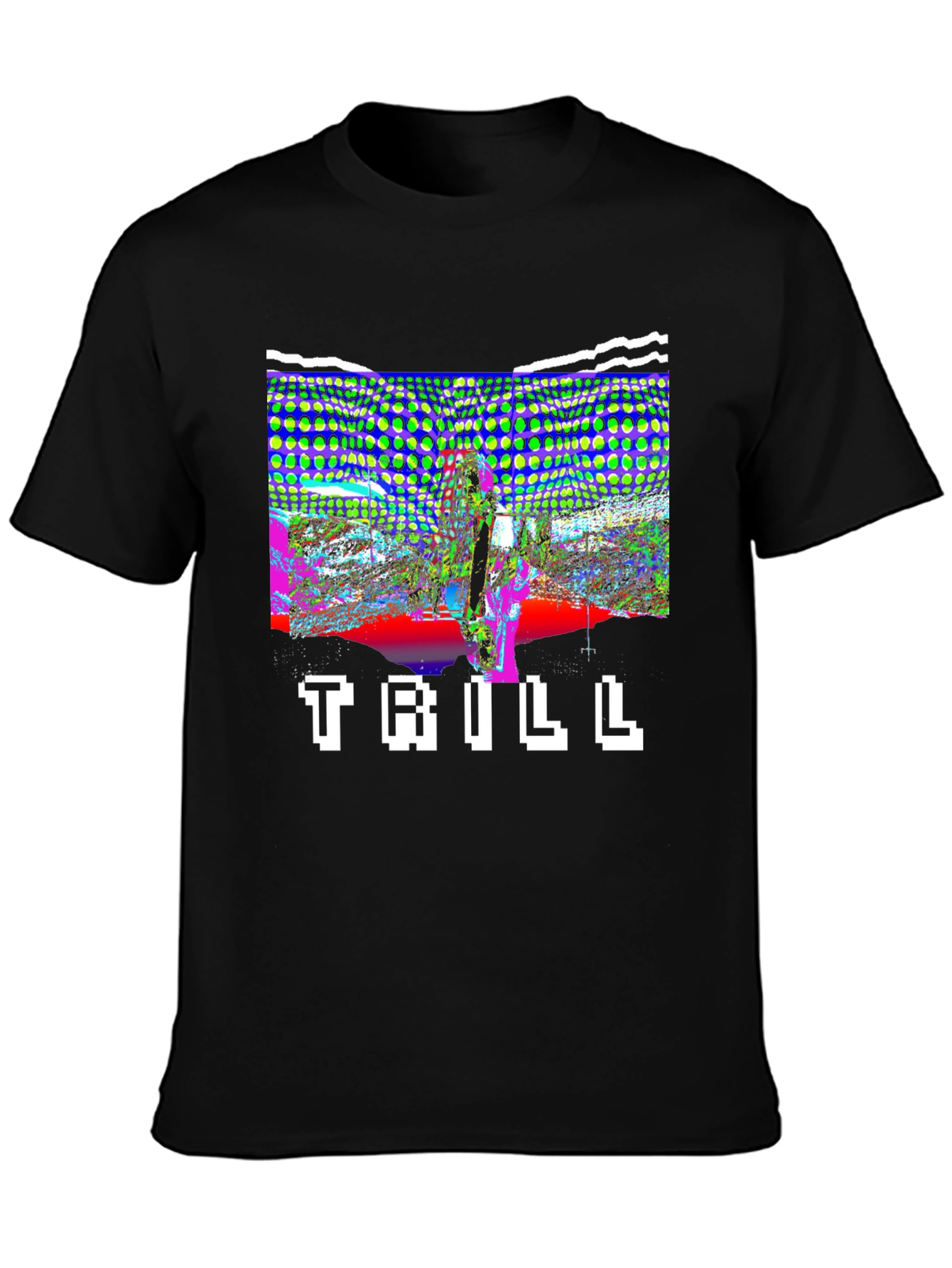 Trill Graphic Print Black T-Shirt