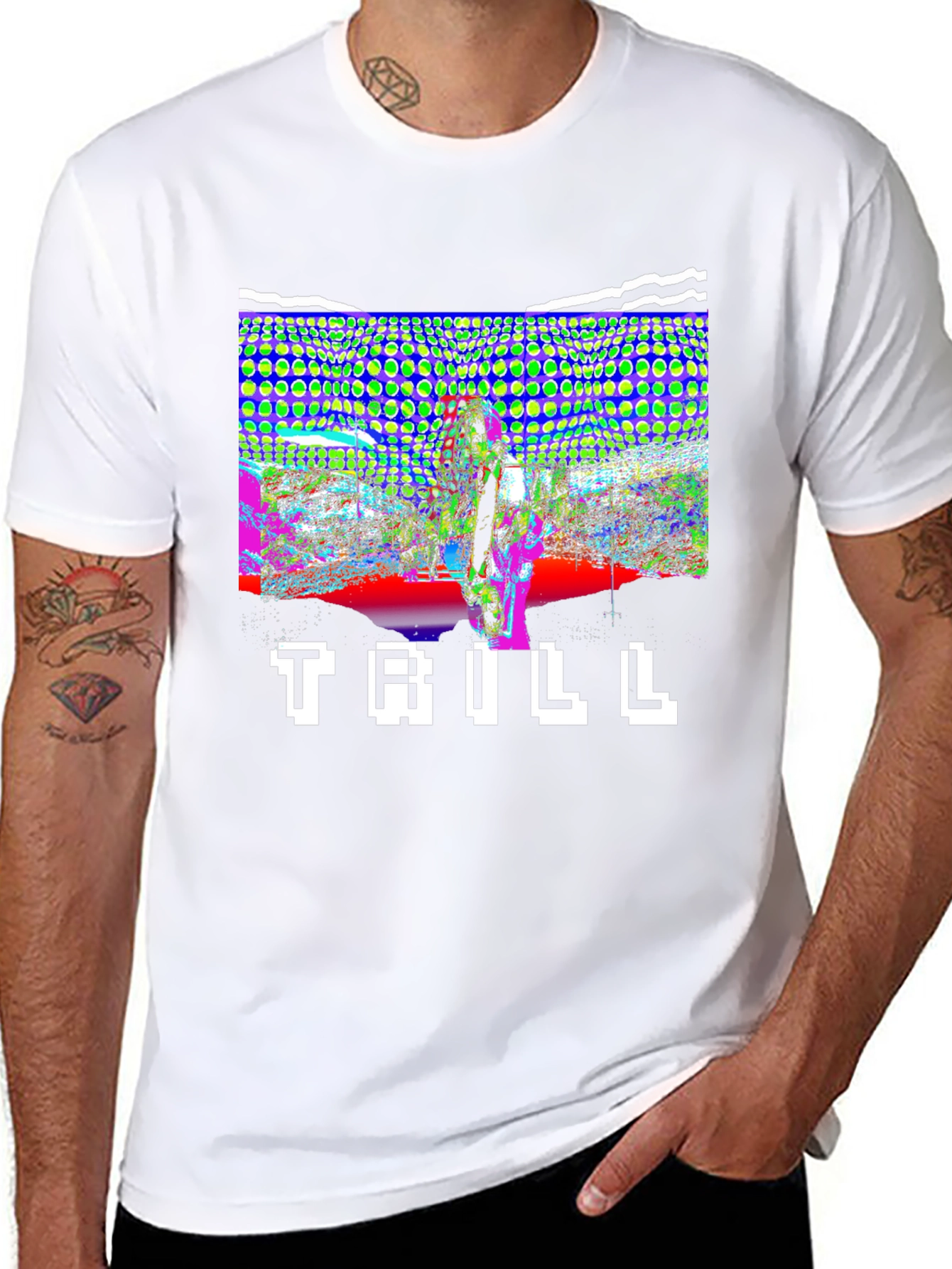 Trill Graphic Print Black T-Shirt