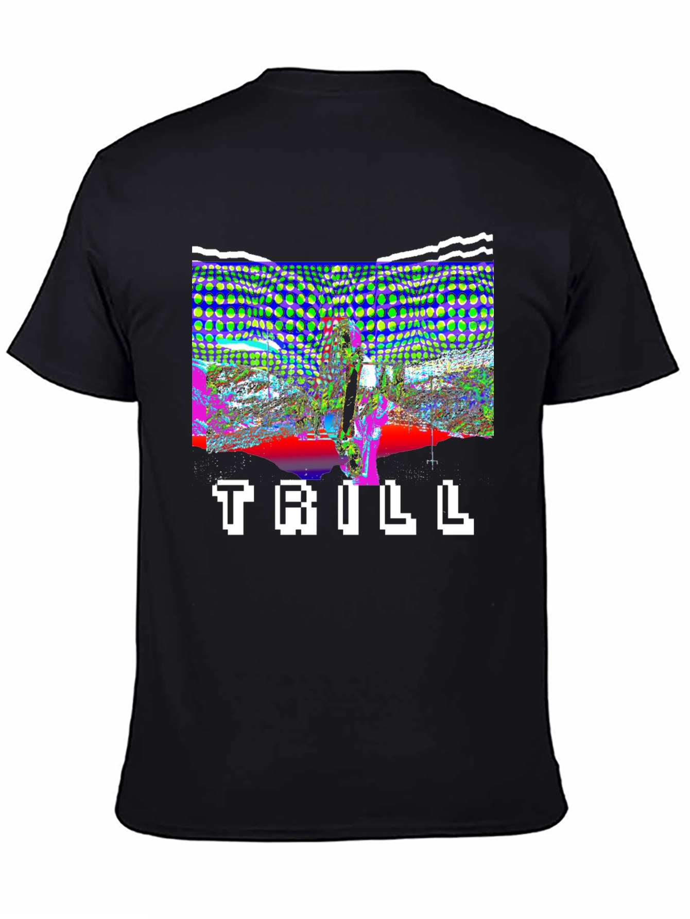 Trill Graphic Print Black T-Shirt