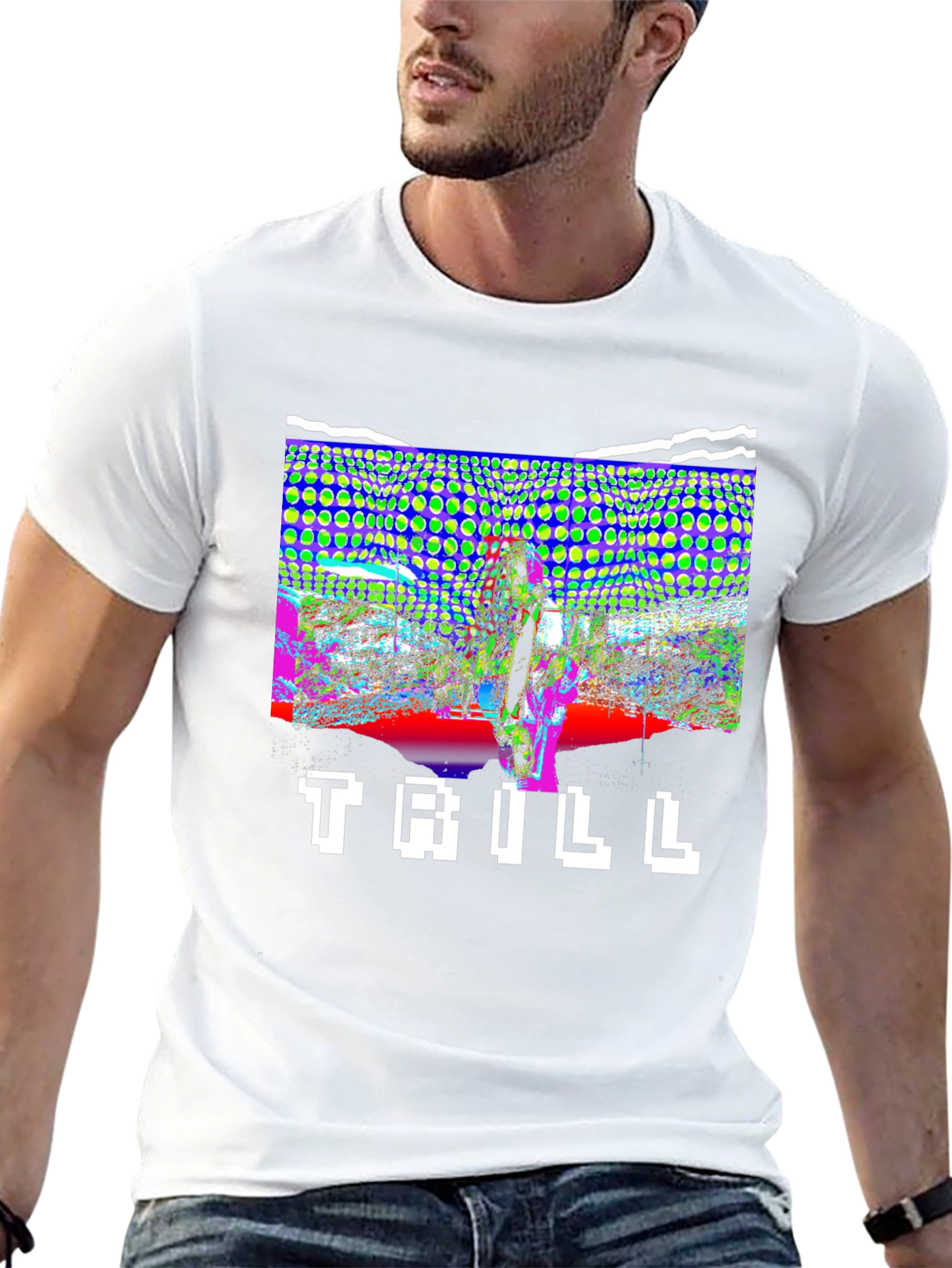 Trill Graphic Print Black T-Shirt