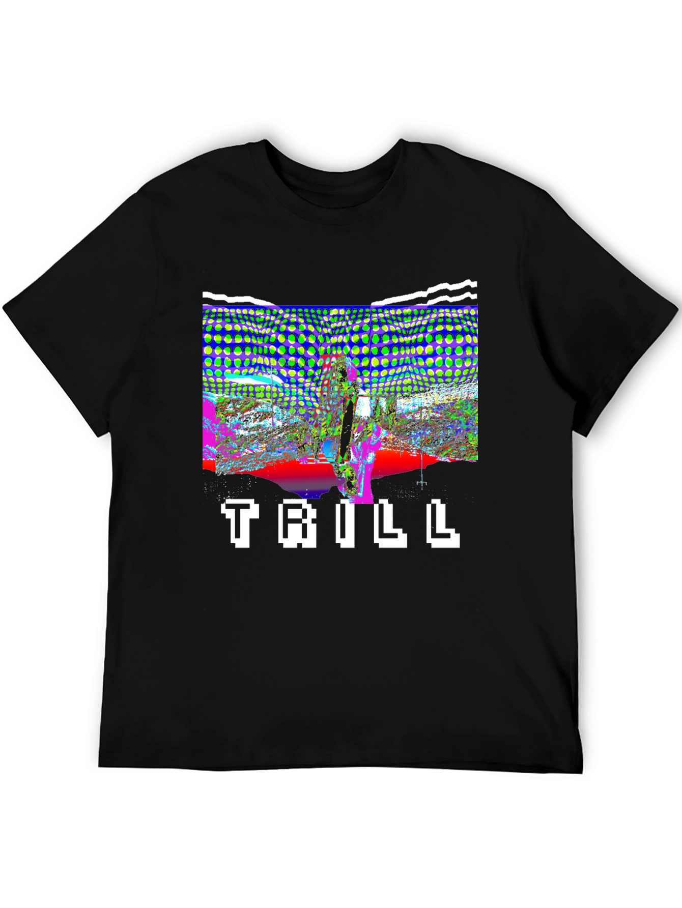 Trill Graphic Print Black T-Shirt