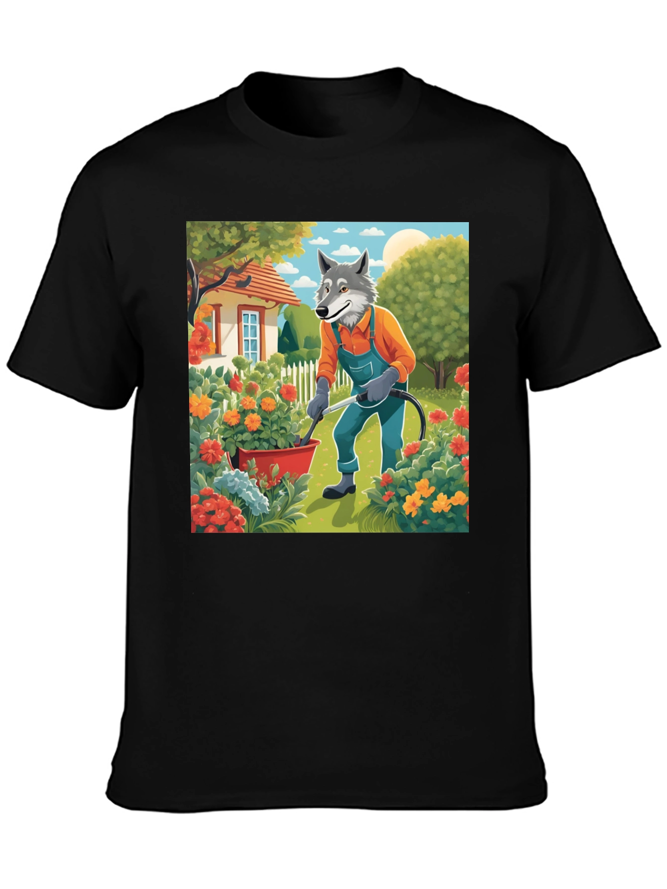 Wolf Gardener Graphic Tee - Unisex Cotton T-Shirt