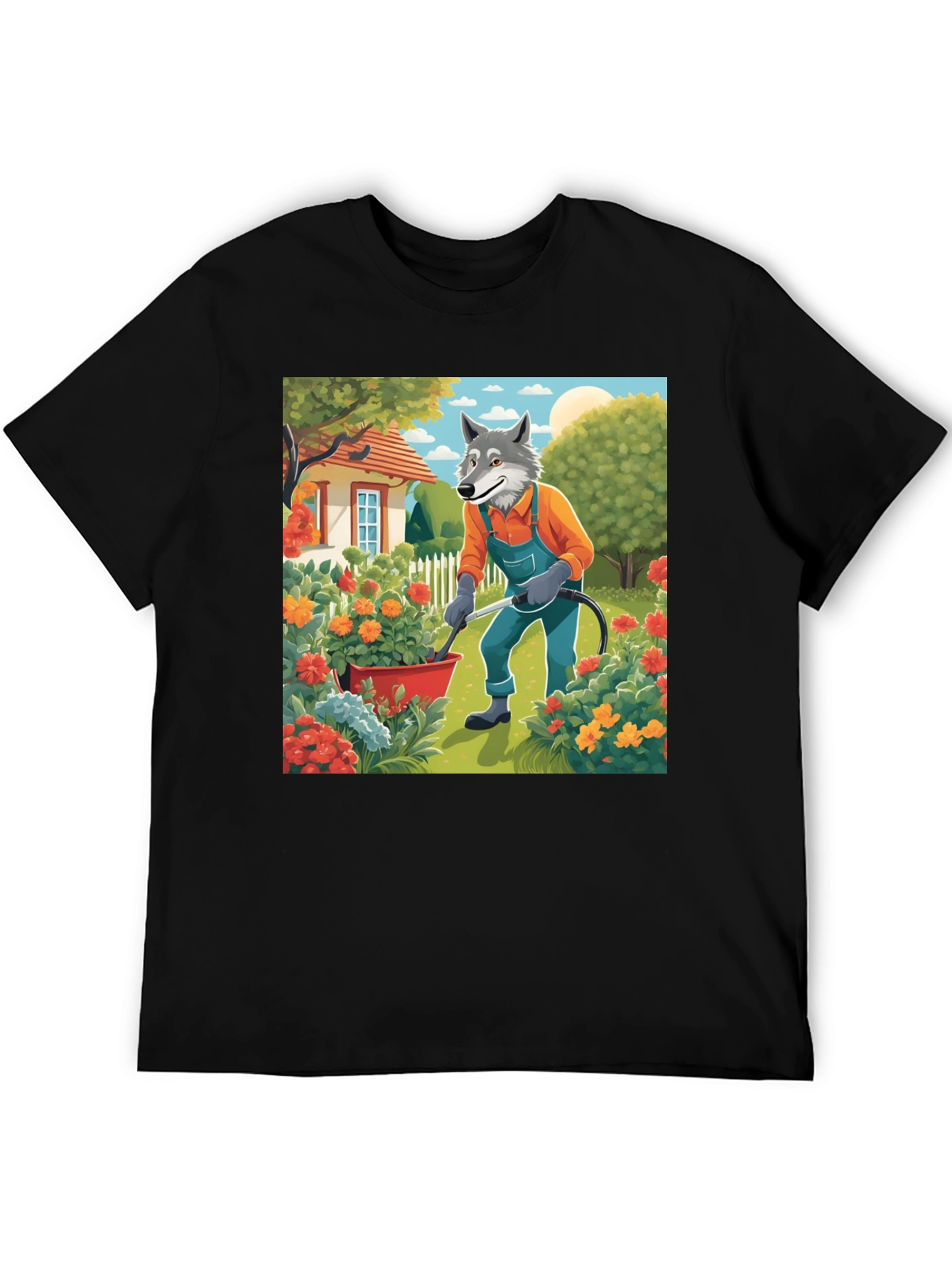 Wolf Gardener Graphic Tee - Unisex Cotton T-Shirt