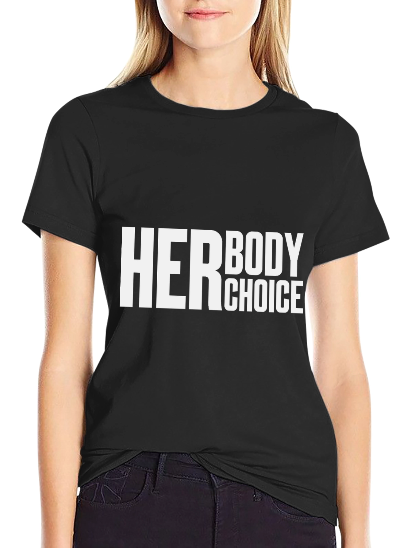 Her Body Choice Graphic Tee - Pro Choice T-Shirt