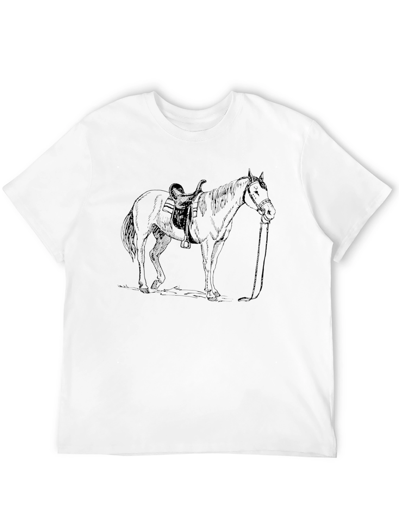 Horse Graphic T-Shirt - Black