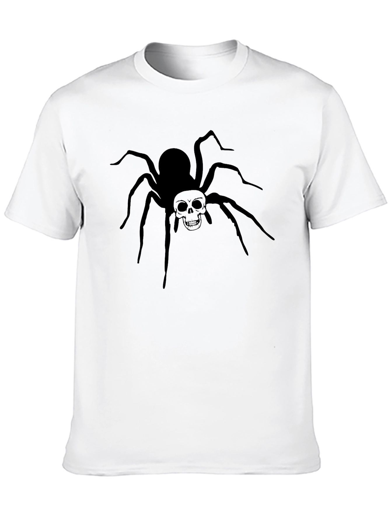 Skull Spider Graphic T-Shirt - Mens Black Tee