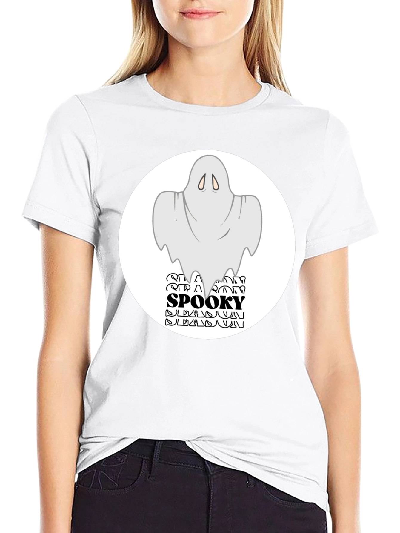 Spooky Season Ghost Graphic T-Shirt