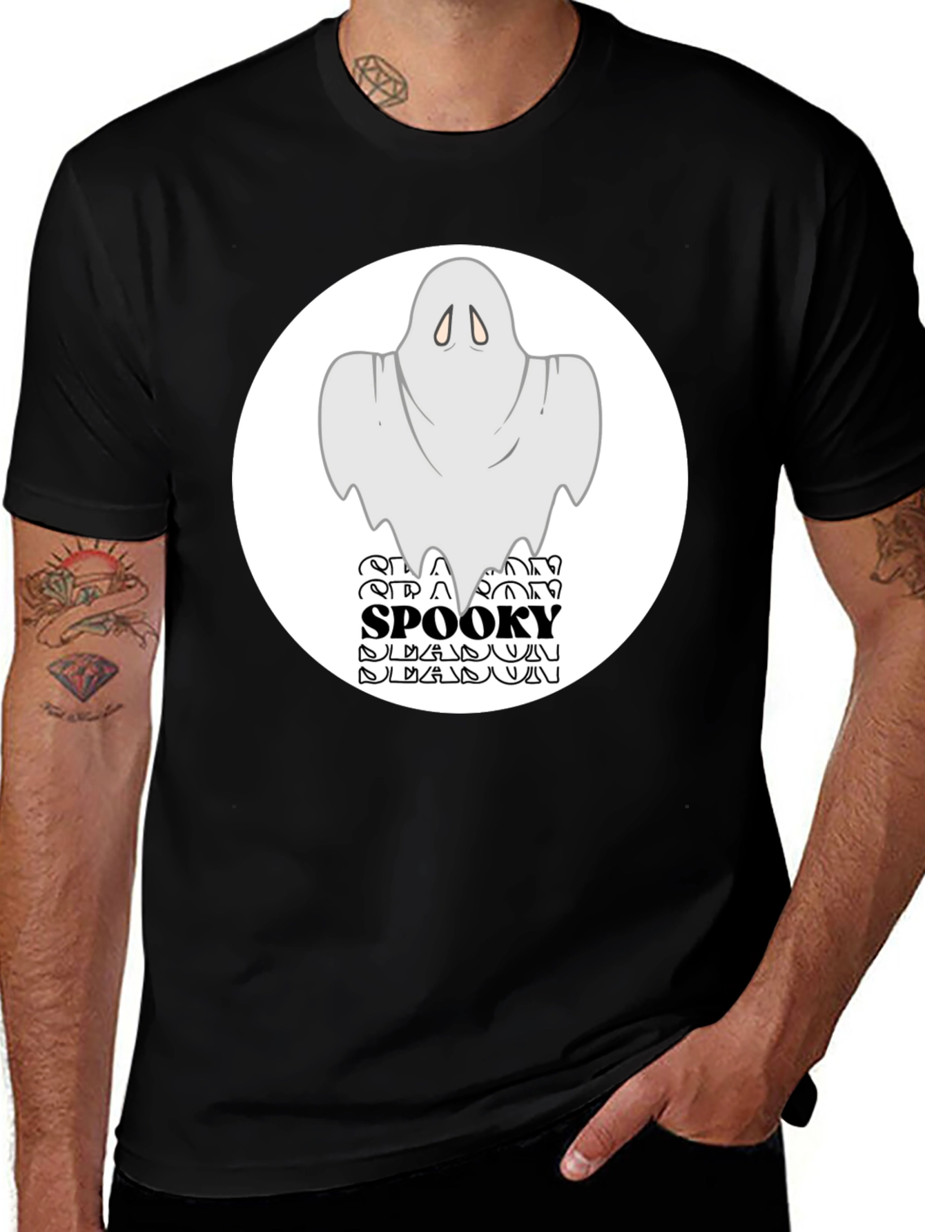 Spooky Season Ghost Graphic T-Shirt