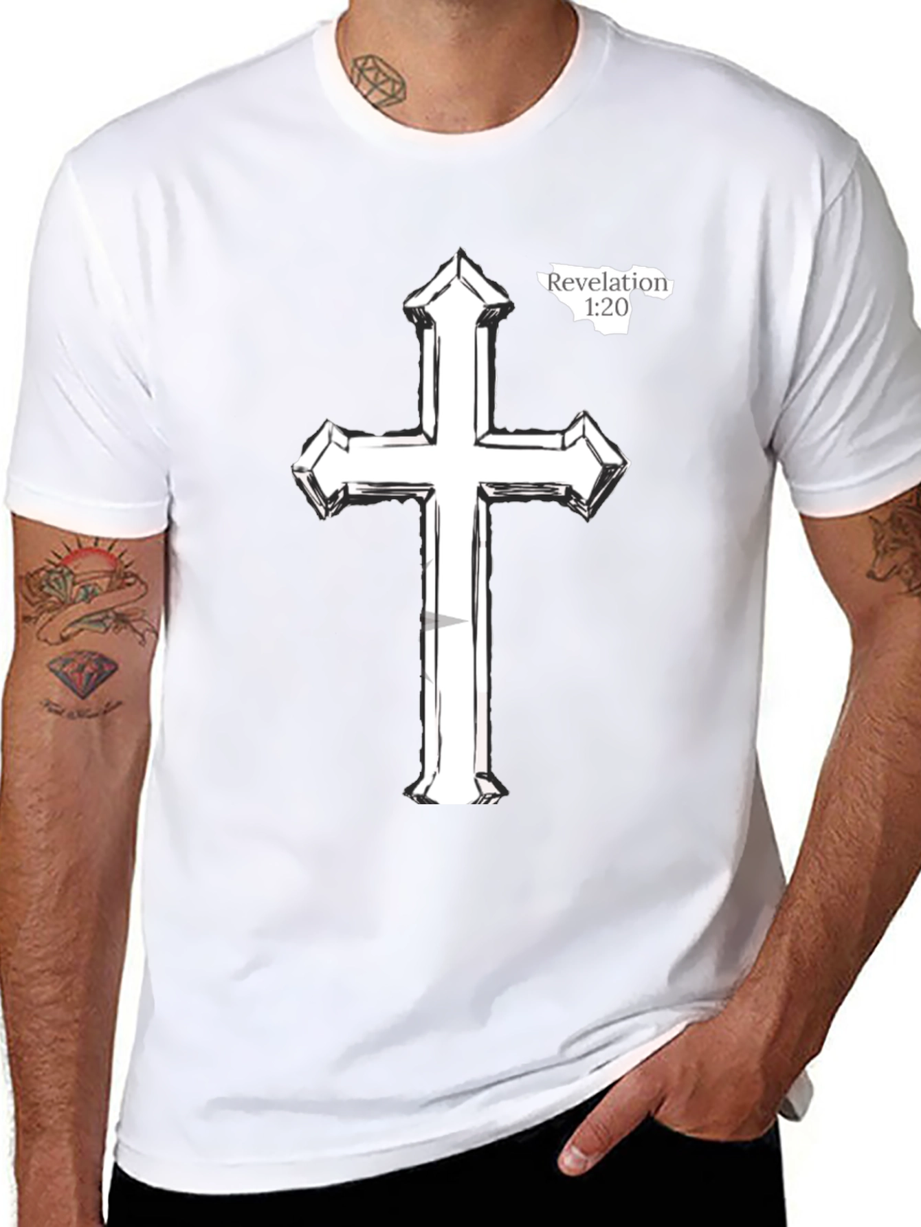 Christian Cross Graphic Tee - Religious Inspired Apparel