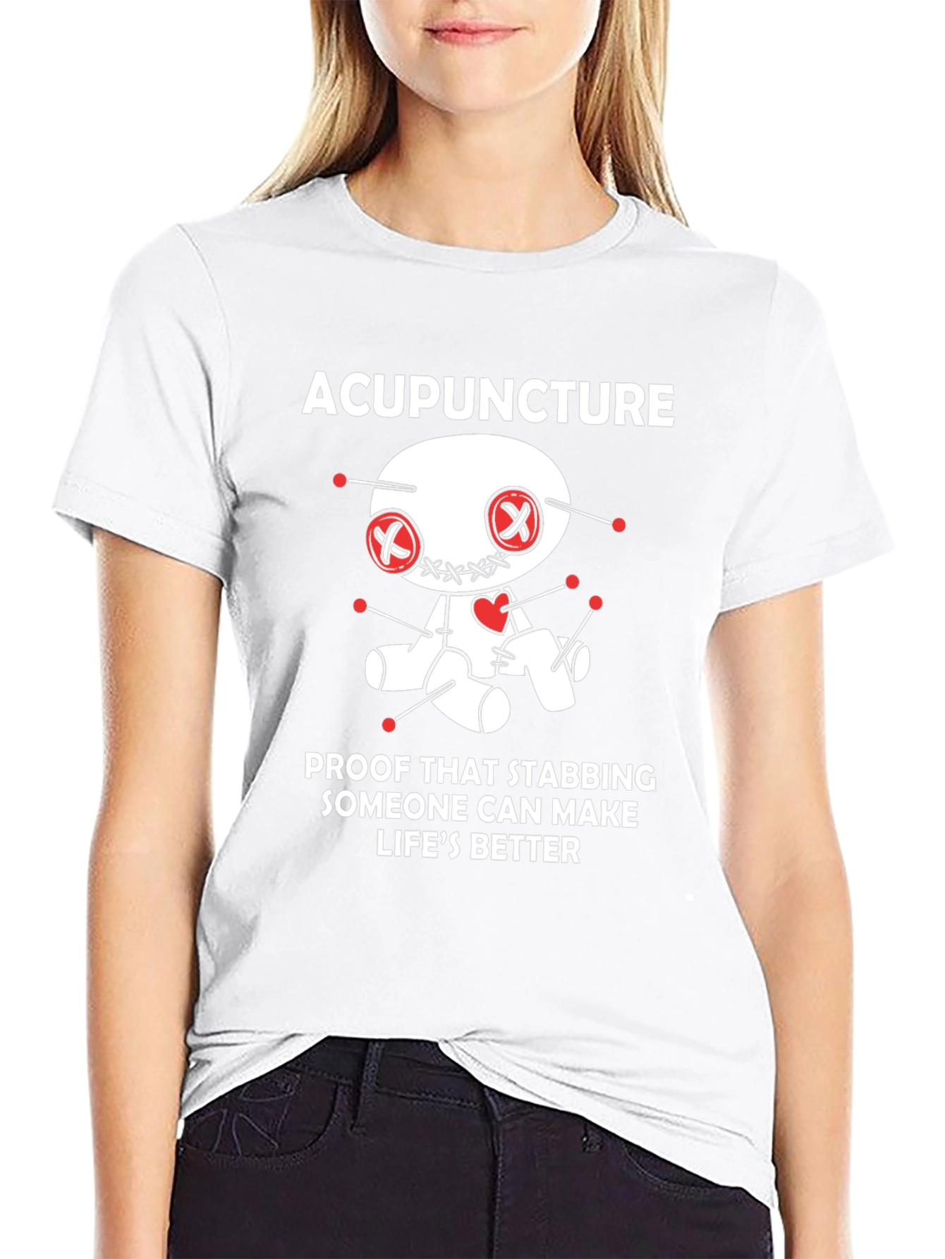 Acupuncture Voodoo Doll Humor T-Shirt