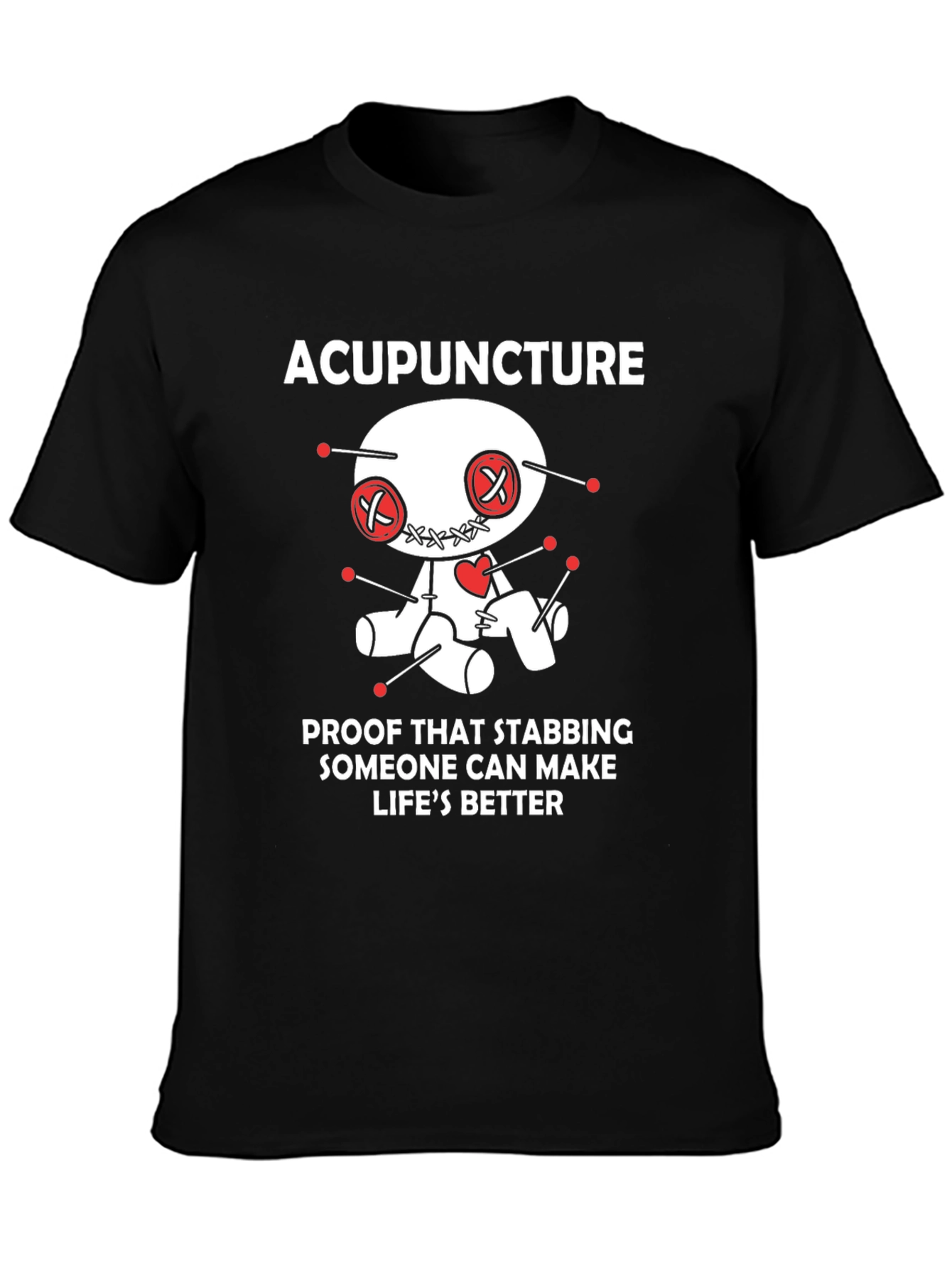 Acupuncture Voodoo Doll Humor T-Shirt