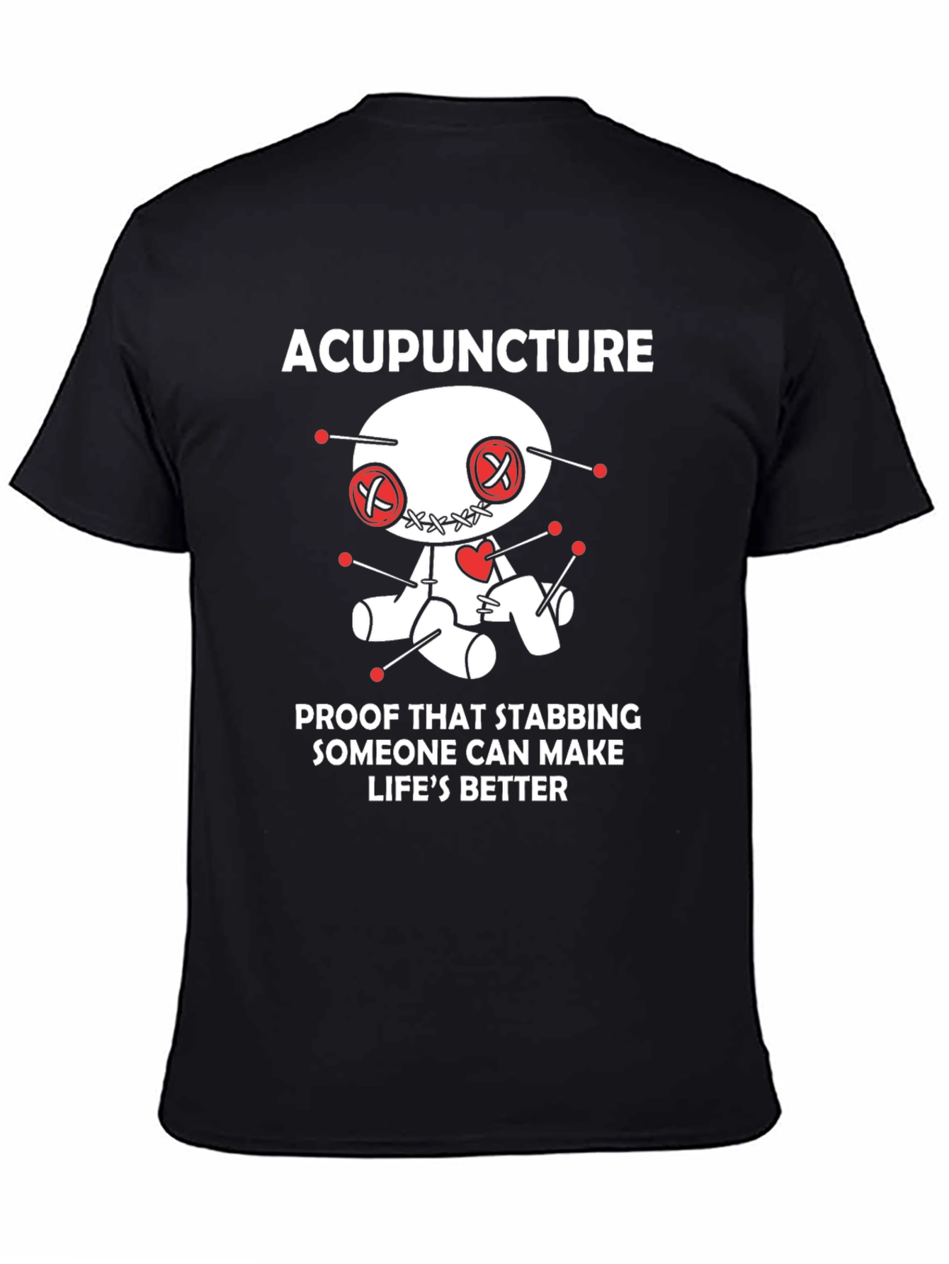 Acupuncture Voodoo Doll Humor T-Shirt