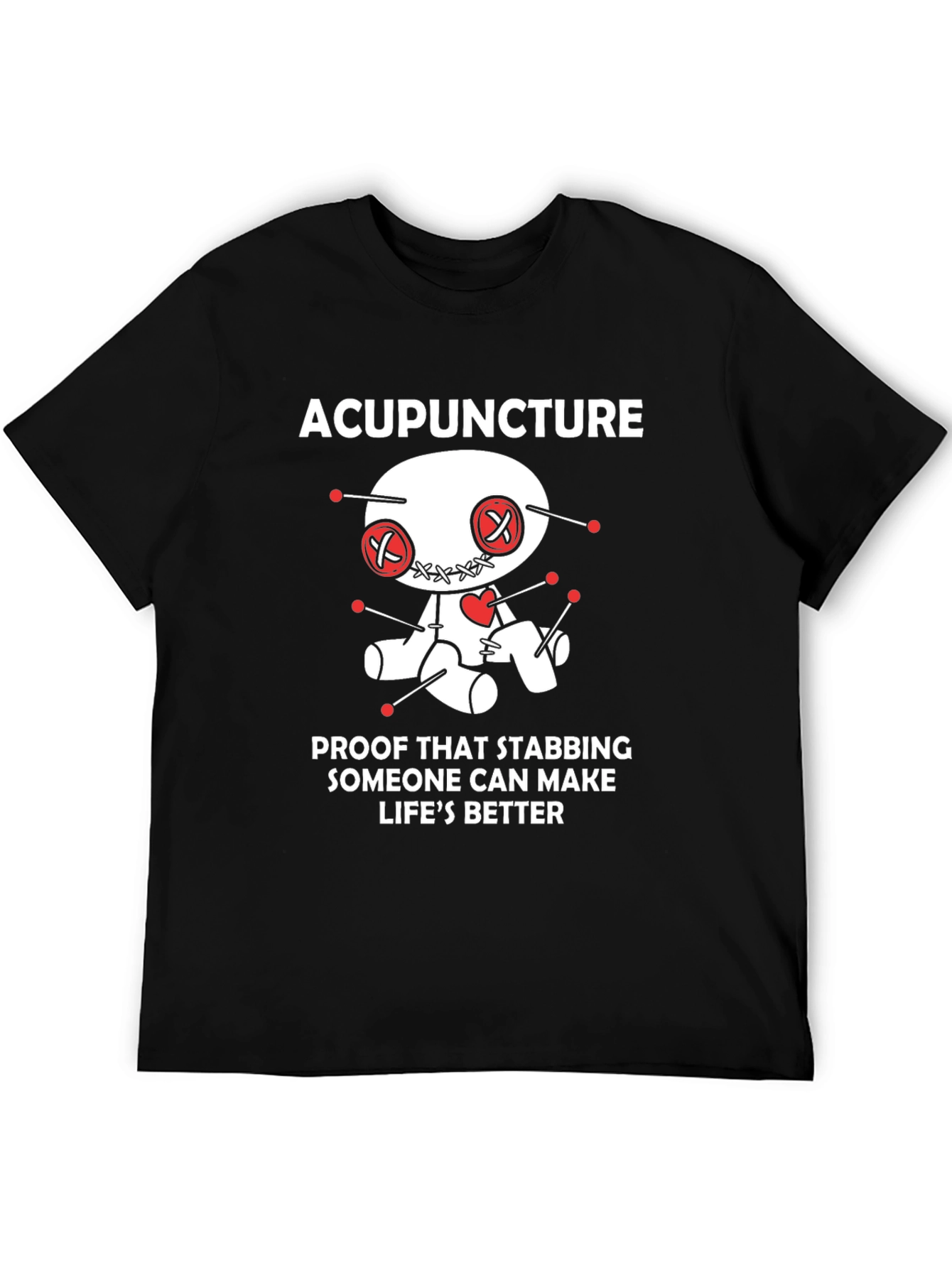 Acupuncture Voodoo Doll Humor T-Shirt