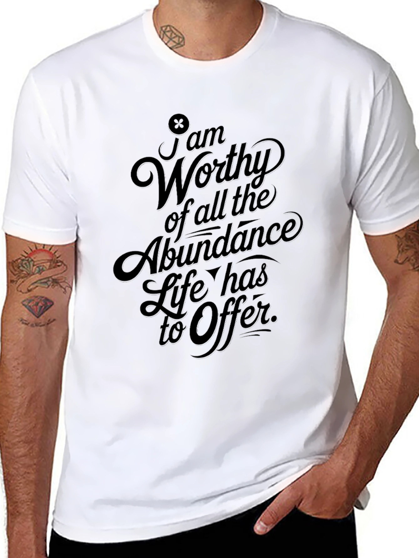 Inspirational T-Shirt: Worthy of Abundance