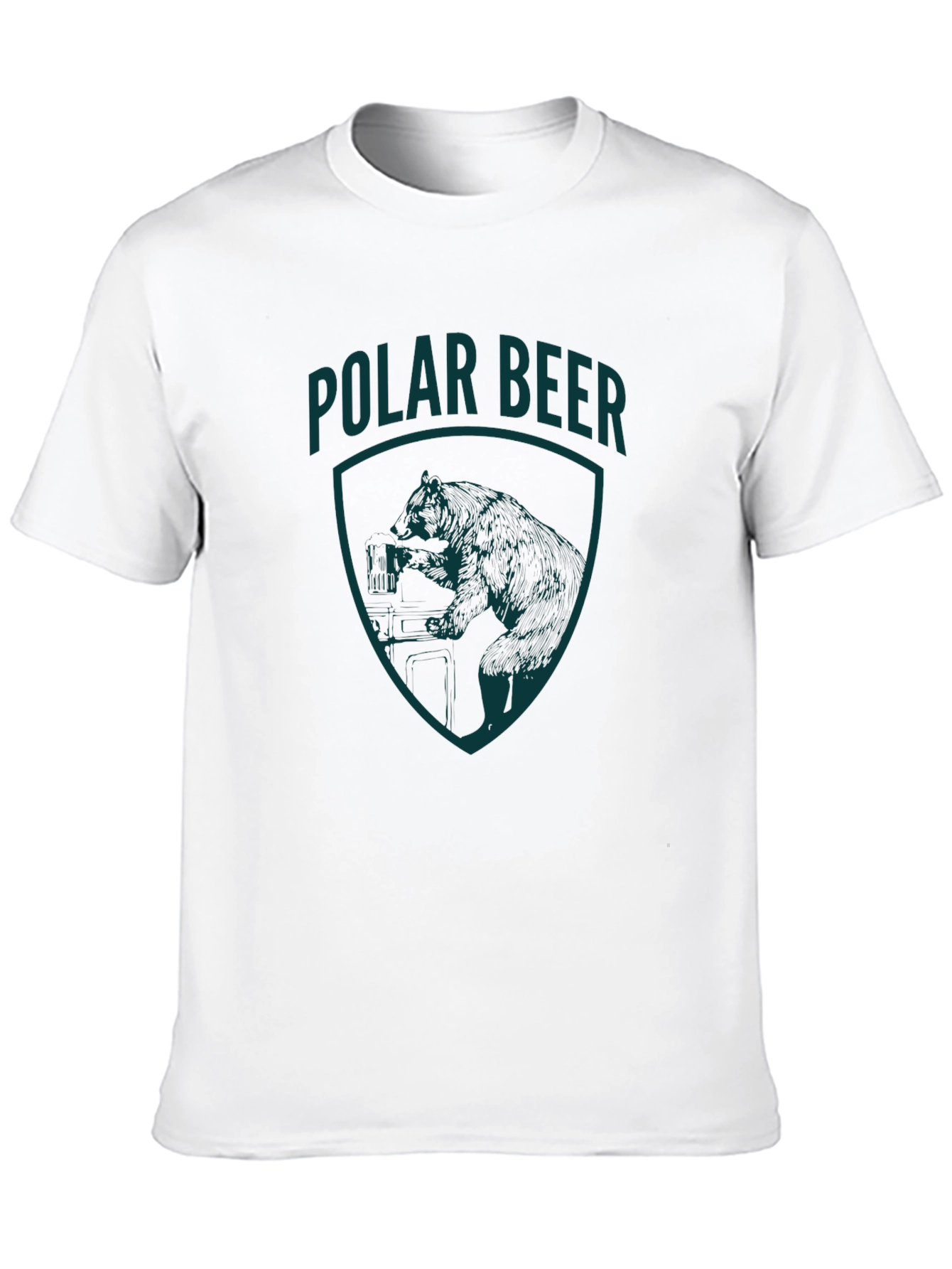 Polar Bear Graphic T-Shirt - Black Tee