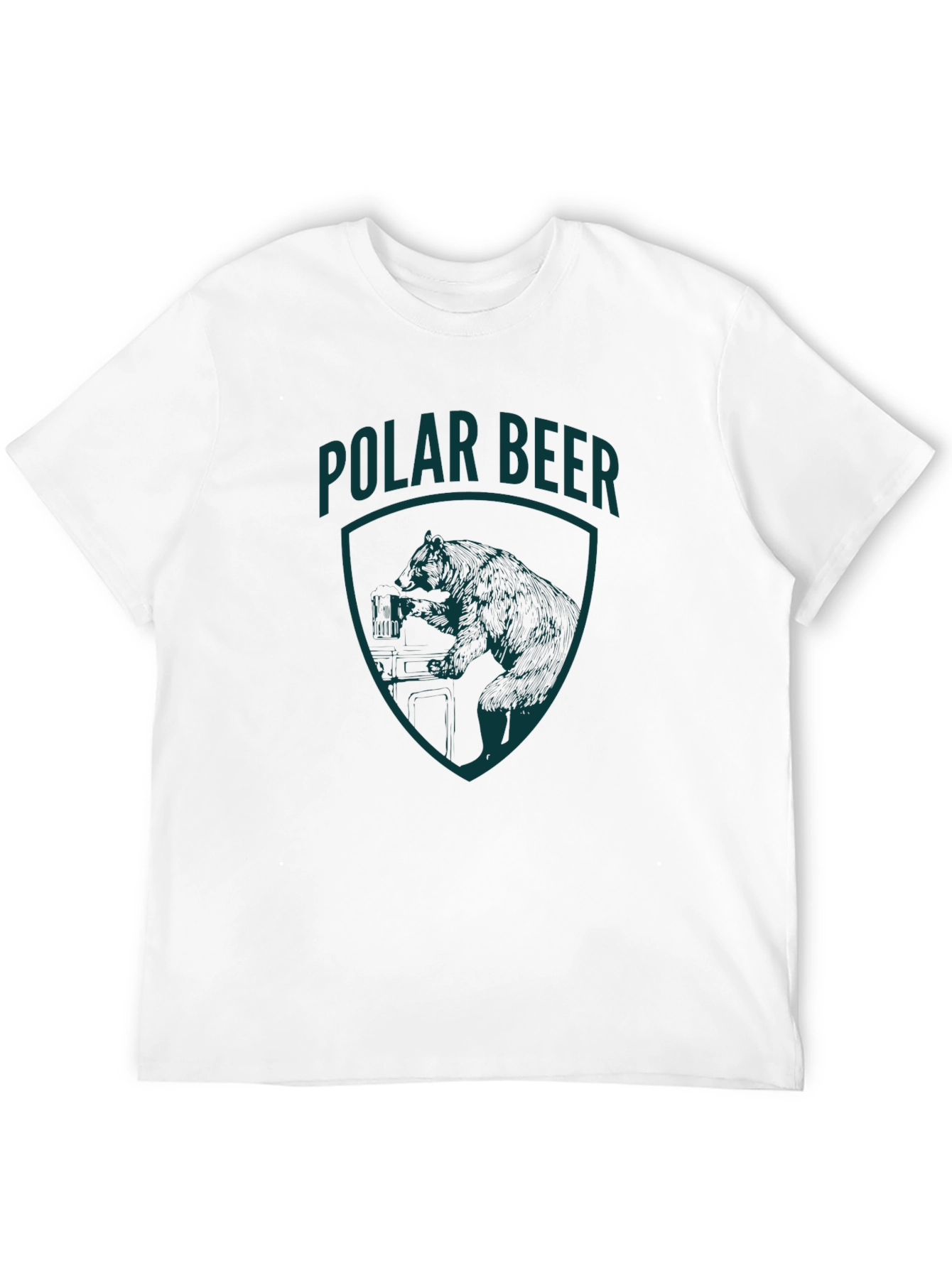 Polar Bear Graphic T-Shirt - Black Tee