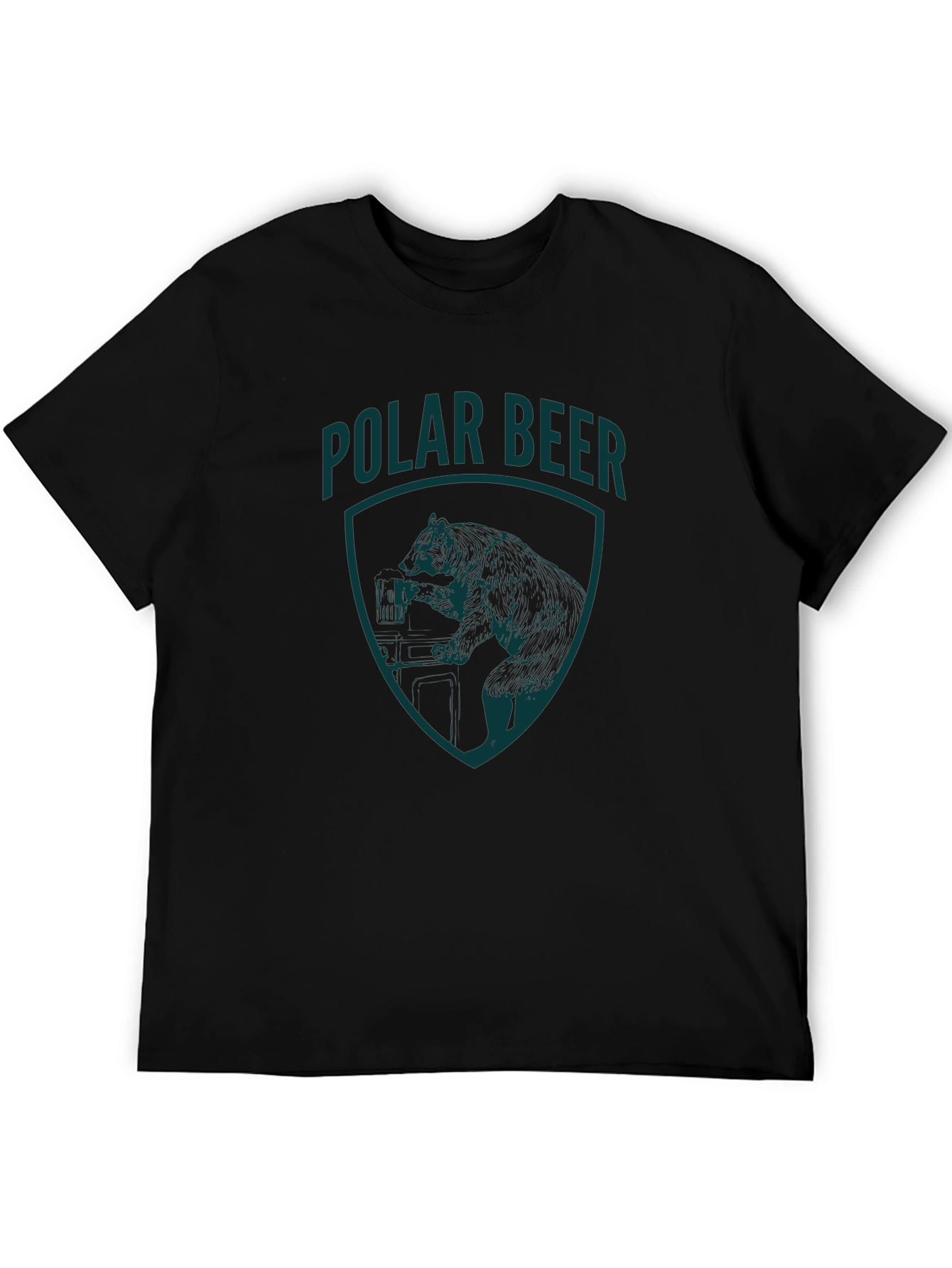 Polar Bear Graphic T-Shirt - Black Tee