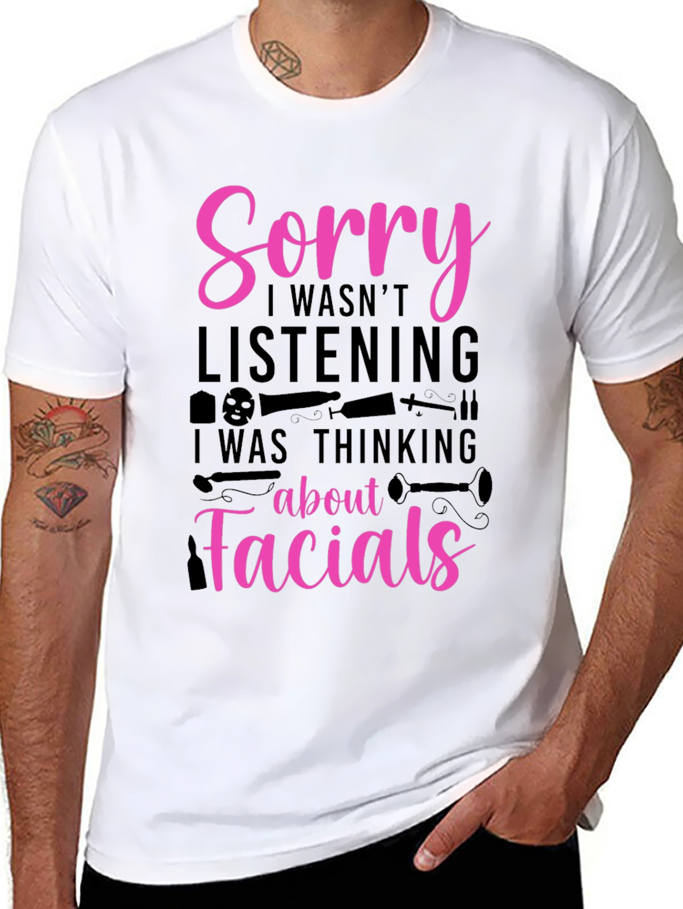 Sorry Facials T-Shirt - Funny Esthetician Tee