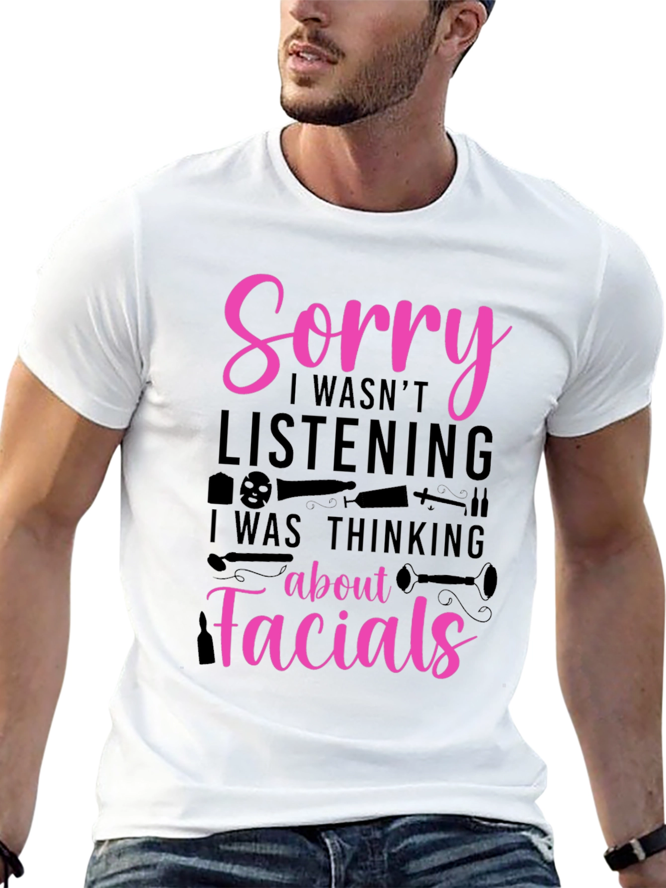 Sorry Facials T-Shirt - Funny Esthetician Tee