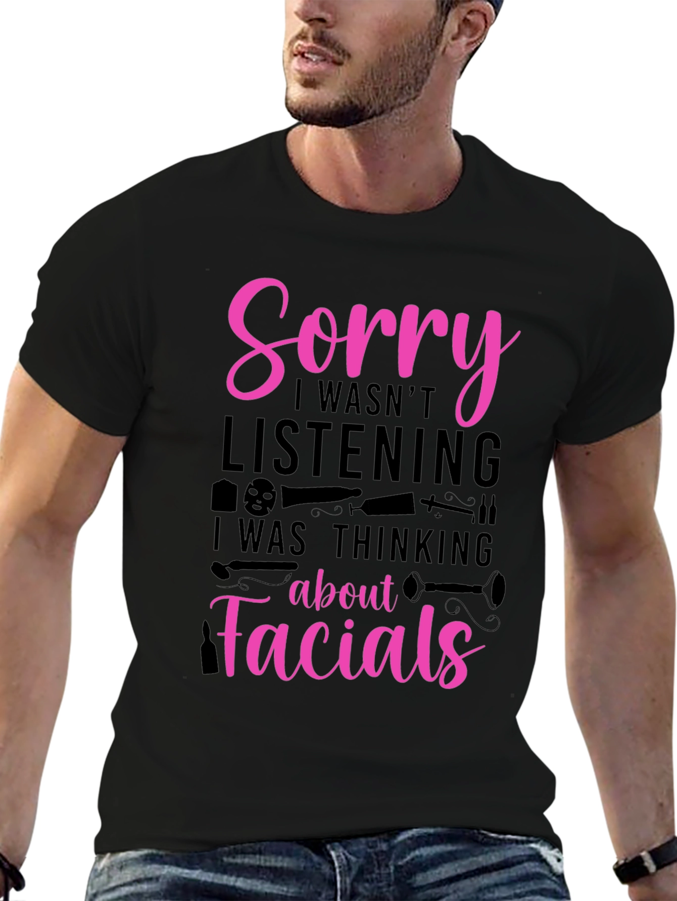 Sorry Facials T-Shirt - Funny Esthetician Tee