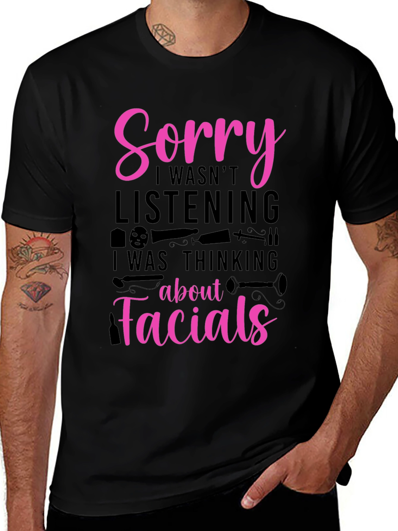 Sorry Facials T-Shirt - Funny Esthetician Tee