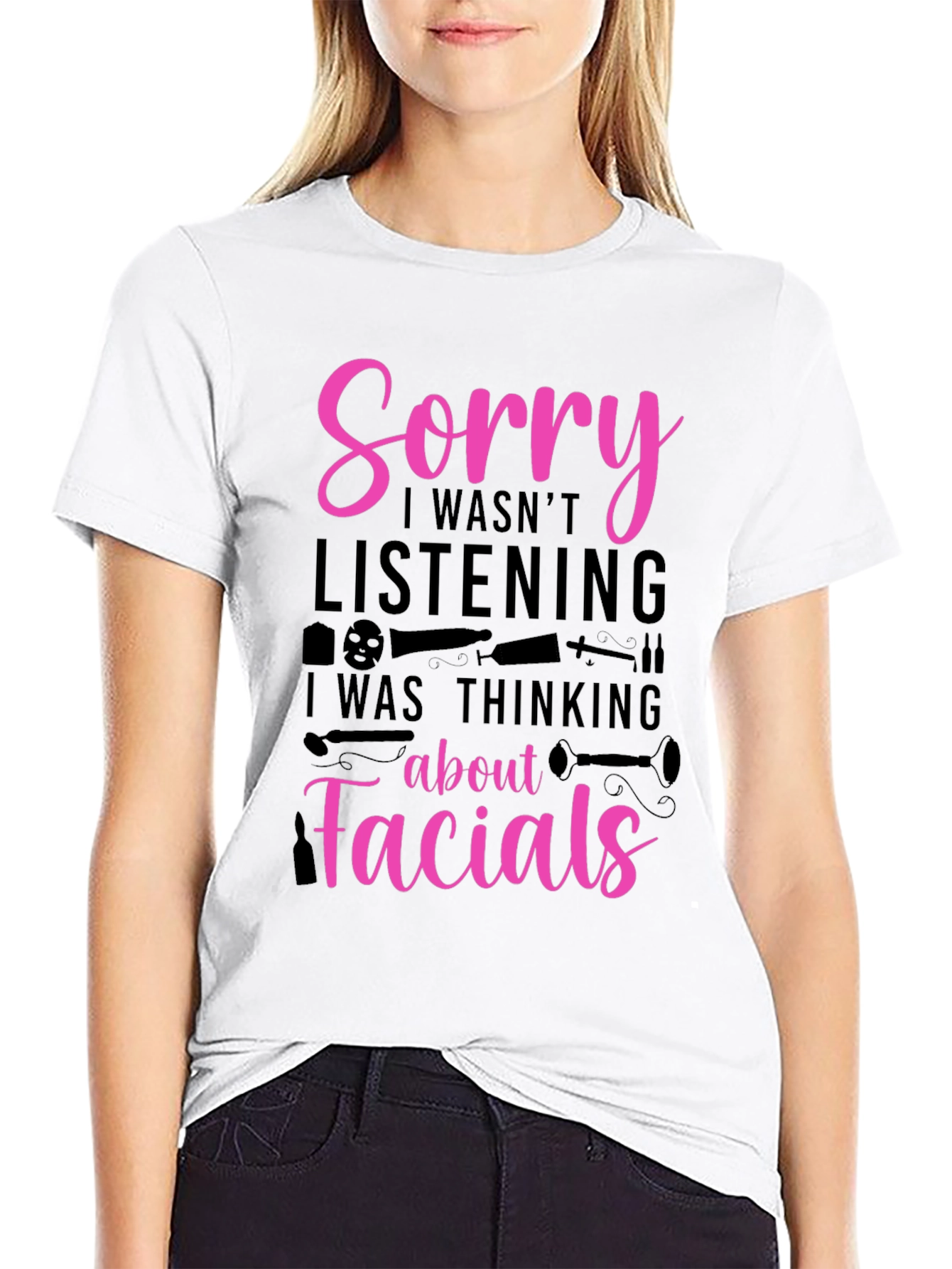 Sorry Facials T-Shirt - Funny Esthetician Tee