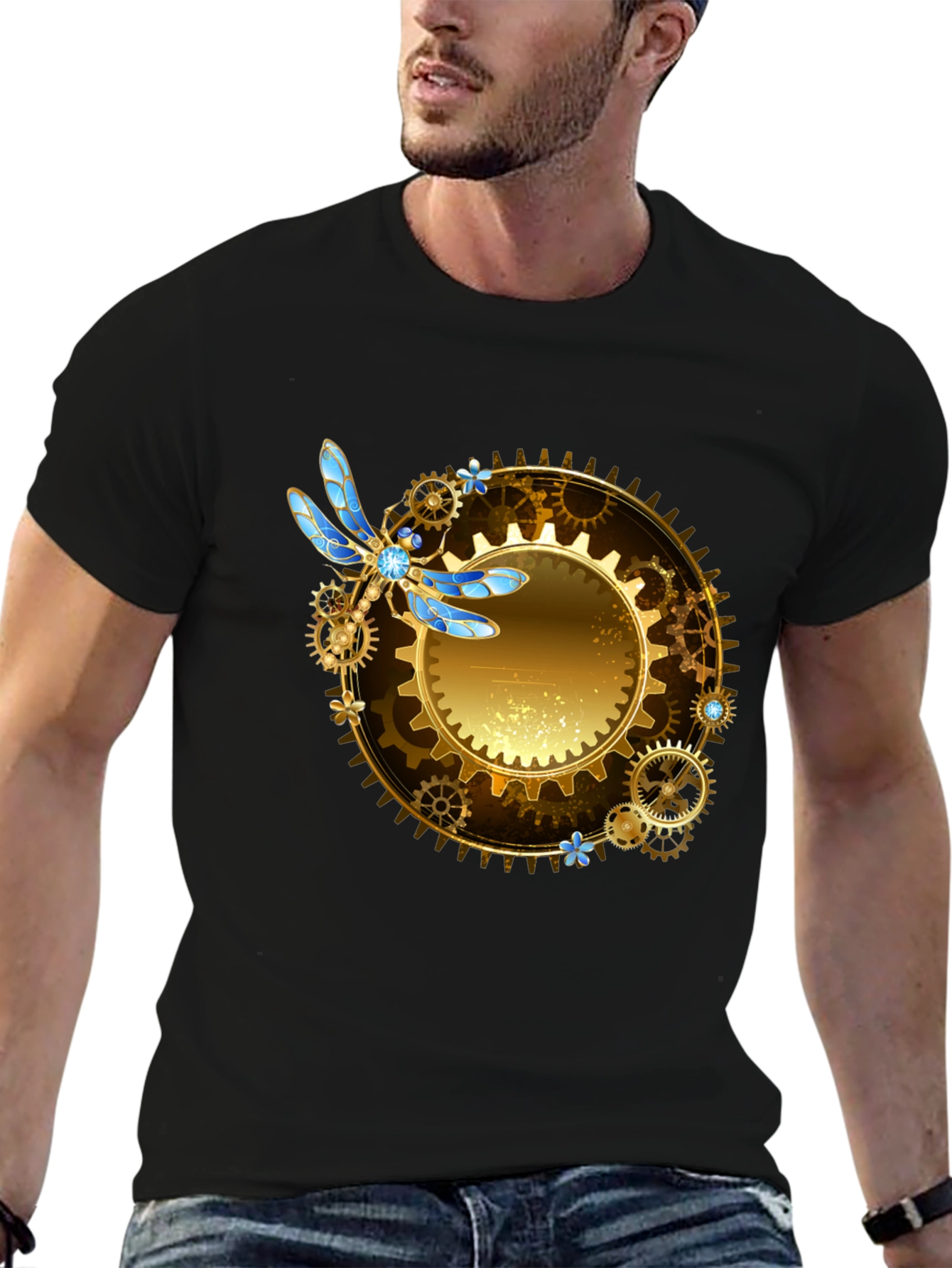 Steampunk Dragonfly Graphic Tee